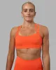 Velocity Sports Bra - Ultra Orange sold by LSKD