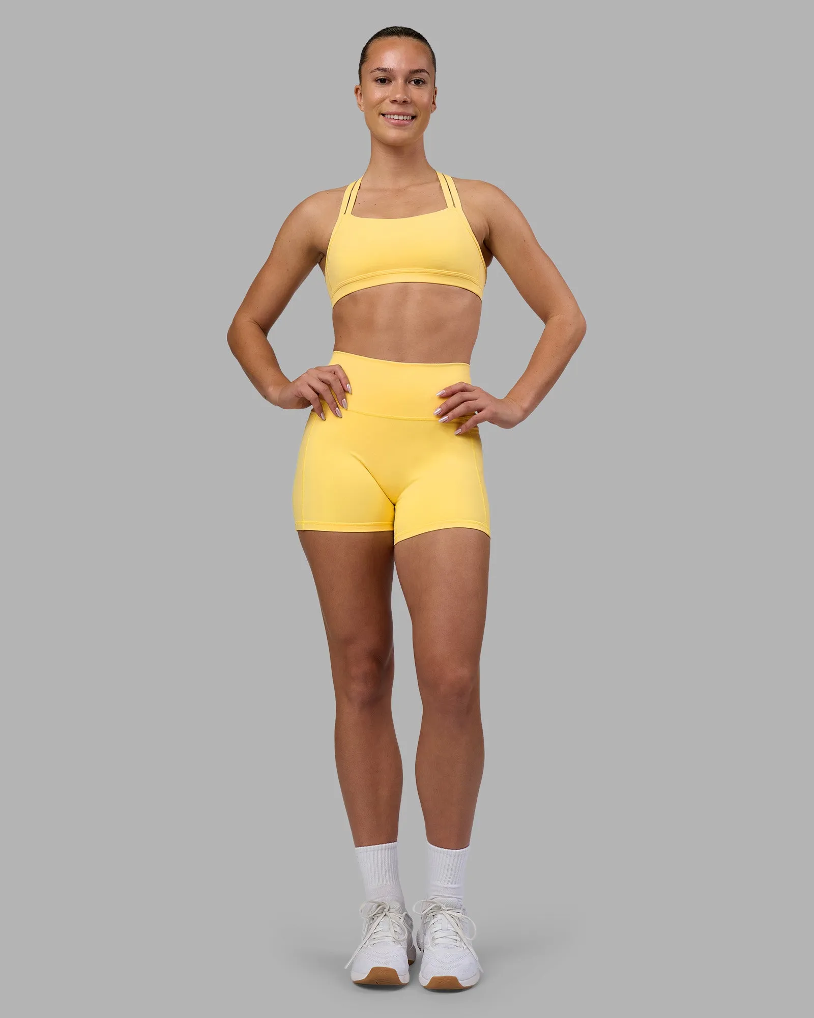 Velocity Sports Bra - Lemon sold by LSKD product image thumbnail 4
