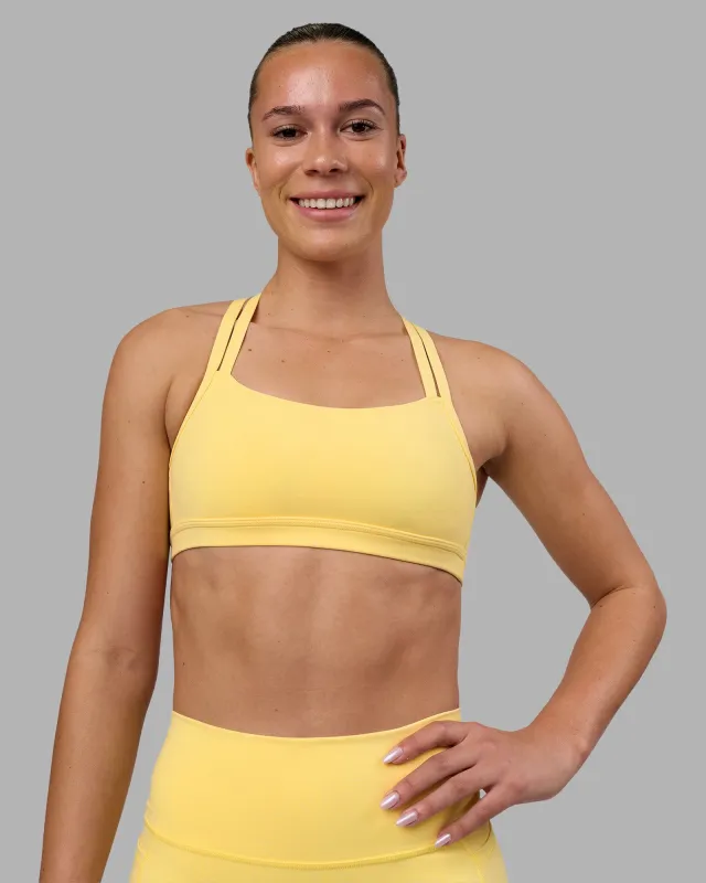 Velocity Sports Bra - Lemon sold by LSKD
