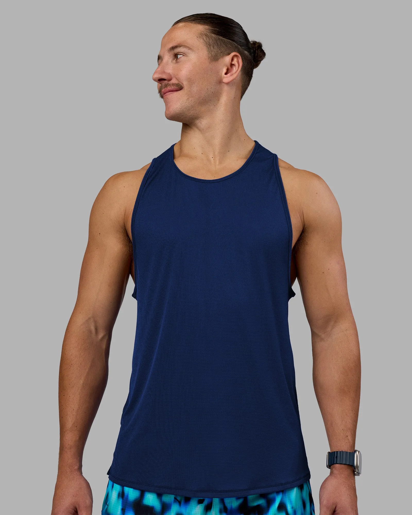 Pace Running Tank - Midnight Blue sold by LSKD