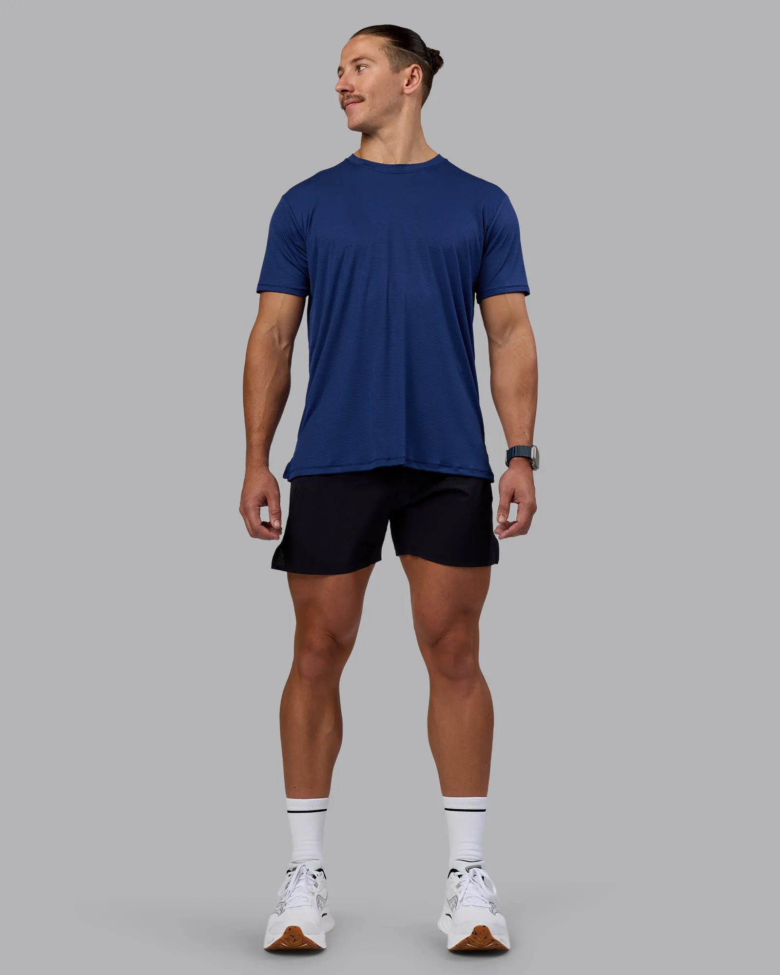 Pace Running Tee - Midnight Blue sold by LSKD product image thumbnail 4