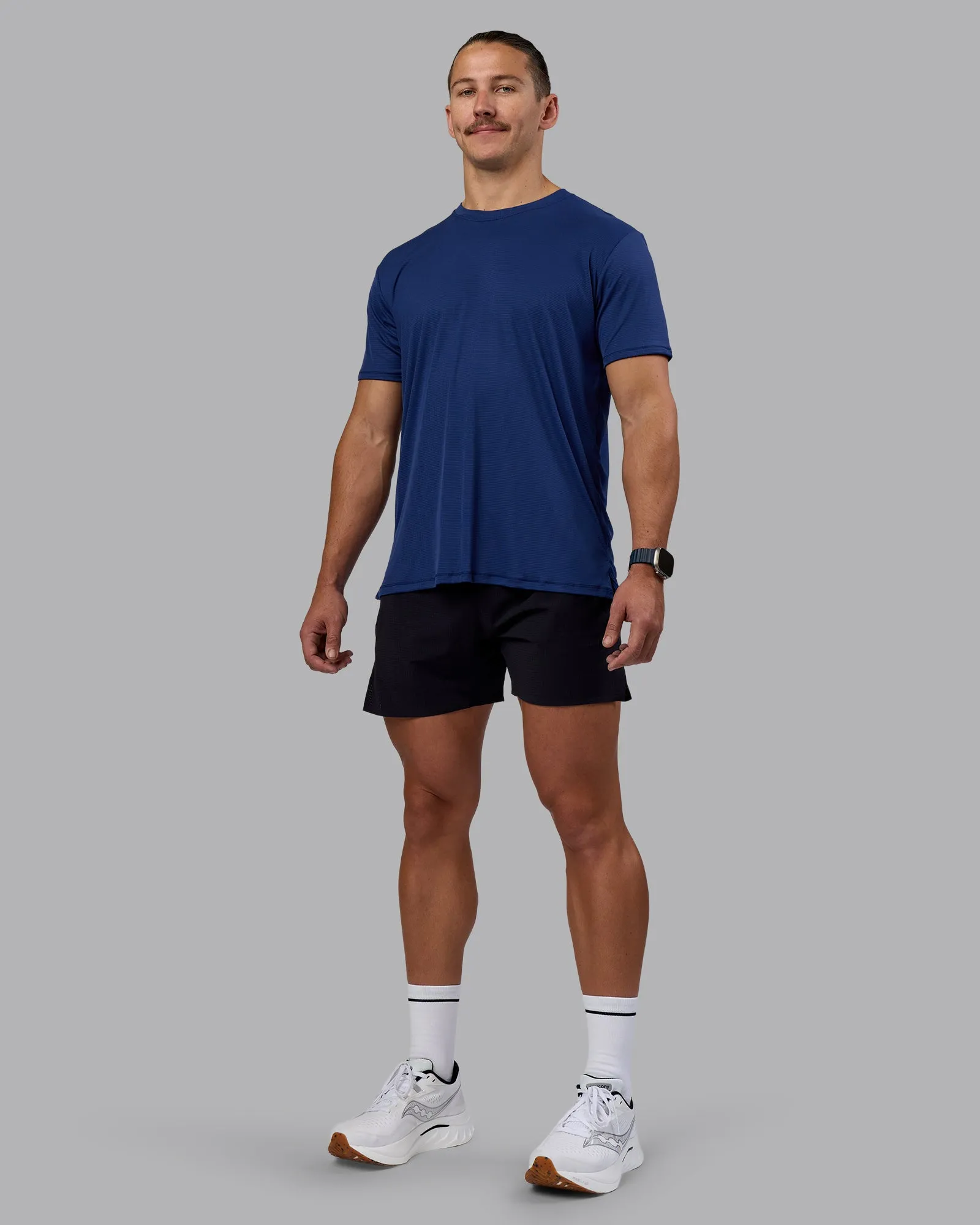 Pace Running Tee - Midnight Blue sold by LSKD product image thumbnail 2