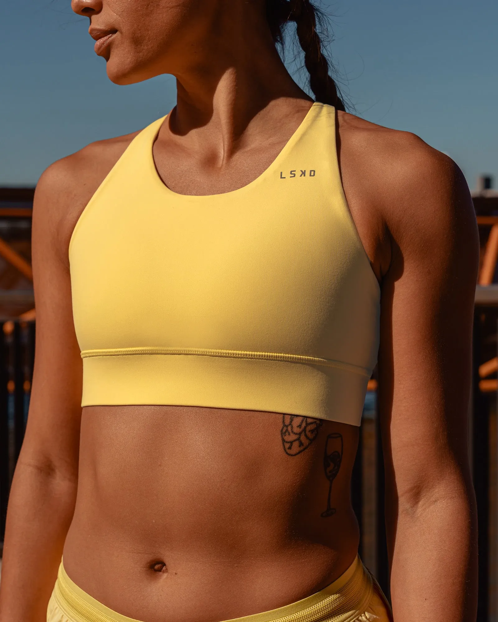 Accelerate Sports Bra - Lemon sold by LSKD product image thumbnail 3