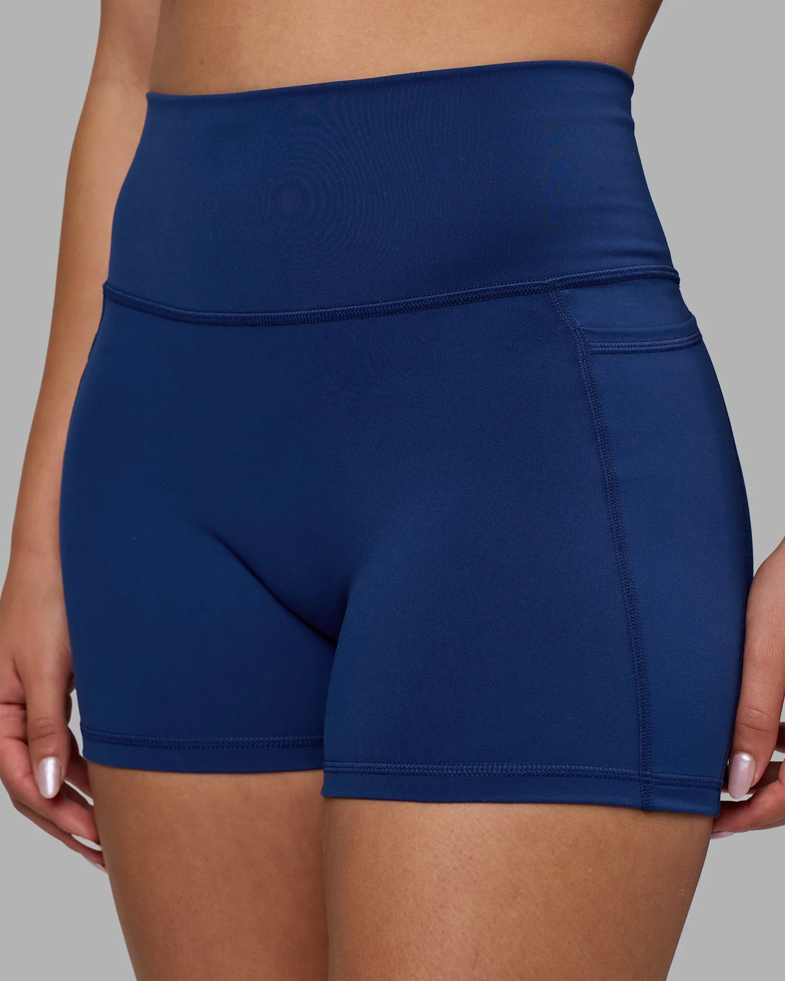 Fusion Ultra High-Rise 4" Short Pockets - Midnight Blue sold by LSKD product image thumbnail 2