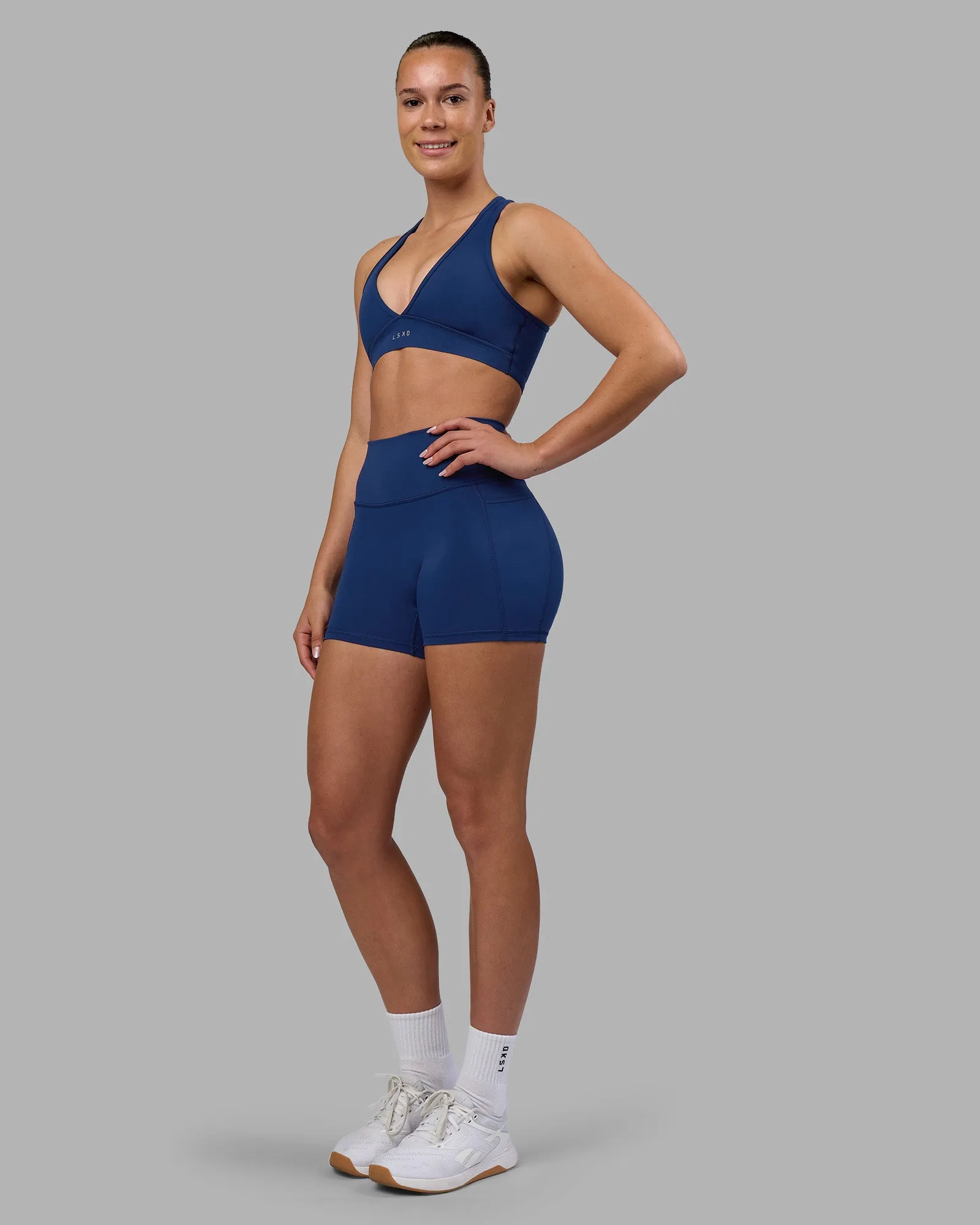 Fusion Ultra High-Rise 4" Short Pockets - Midnight Blue sold by LSKD product image thumbnail 5