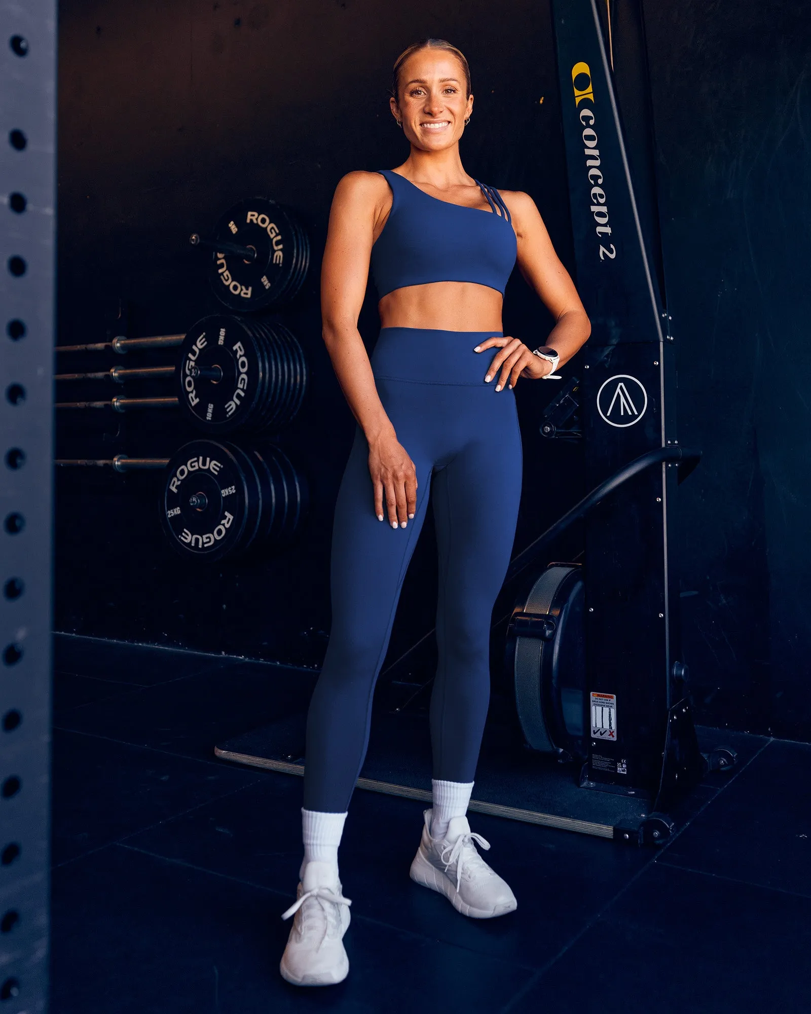 Fusion Ultra High-Rise Full Length Legging Pockets - Midnight Blue sold by LSKD product image thumbnail 4