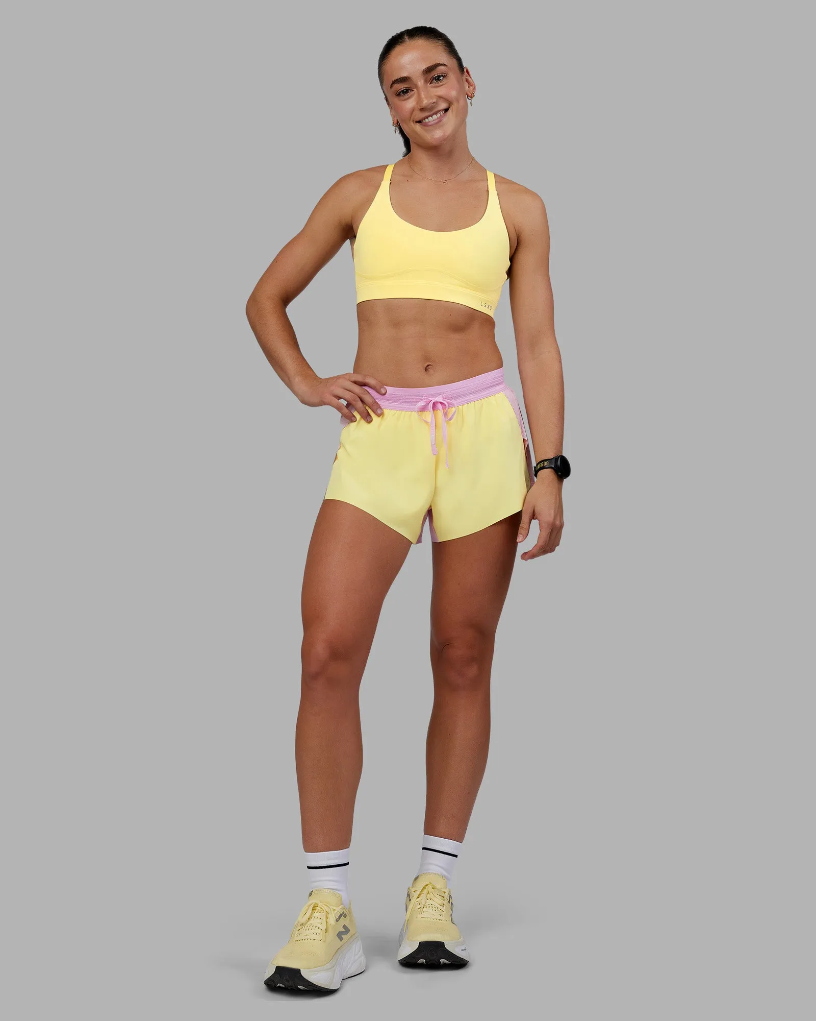 Accelerate 3" Mid-Rise Running Short - Marshmallow-Lemon sold by LSKD product image thumbnail 2