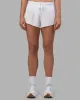 Accelerate 3" Pleated Running Short - White sold by LSKD