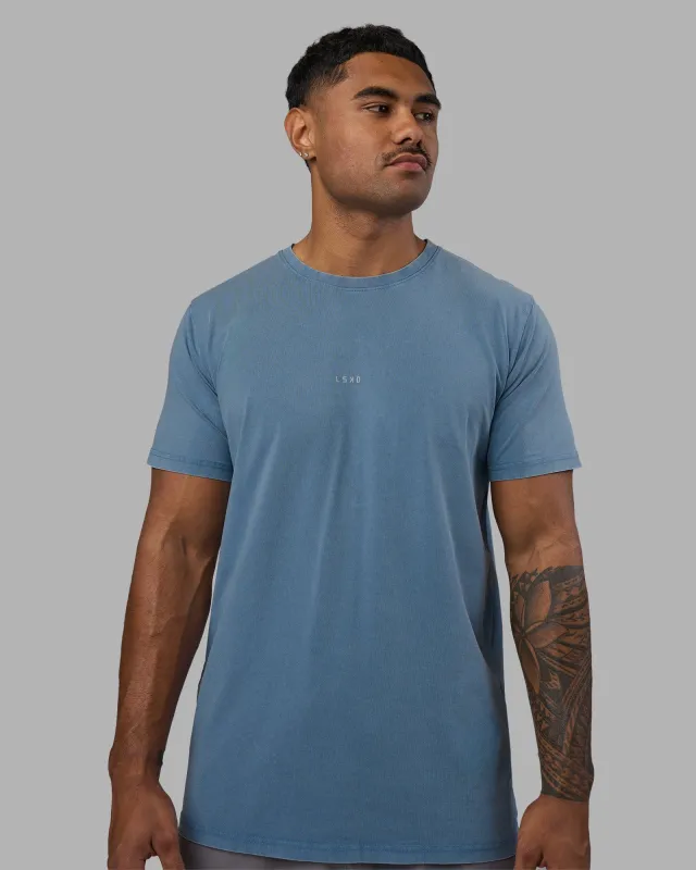 Base FLXCotton Tee - Elemental Blue Washed sold by LSKD