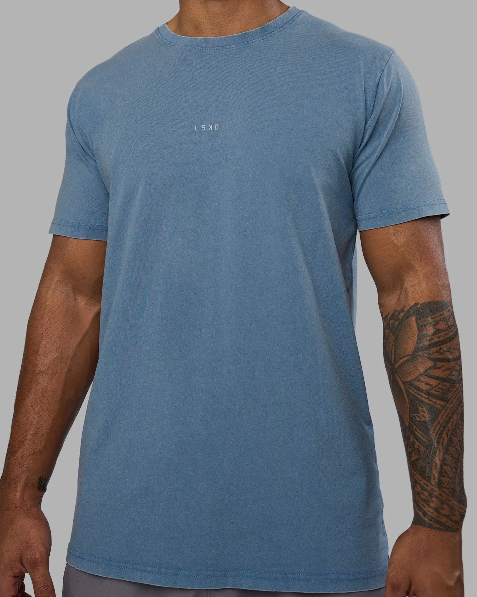 Base FLXCotton Tee - Elemental Blue Washed sold by LSKD product image thumbnail 5