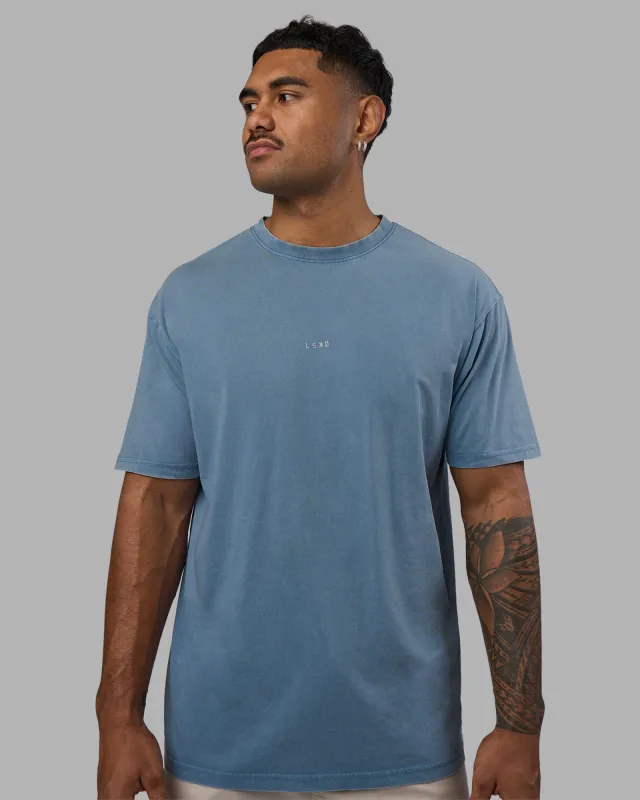 Base FLXCotton Tee Oversized - Elemental Blue Washed sold by LSKD