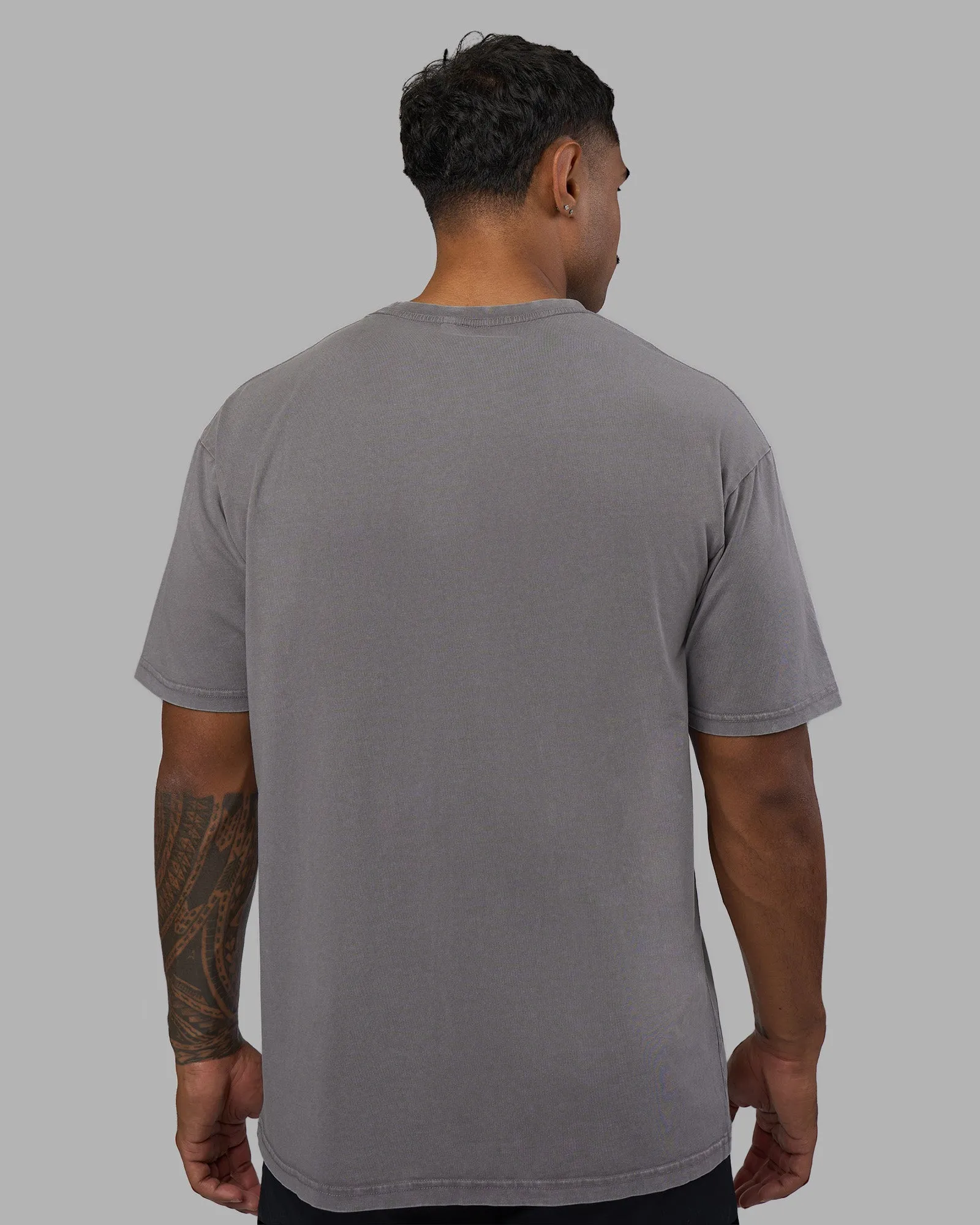 Base FLXCotton Tee Oversized - Storm Front Washed sold by LSKD product image thumbnail 5