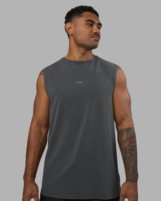 Base FLXCotton Tank - Dark Storm Washed sold by LSKD