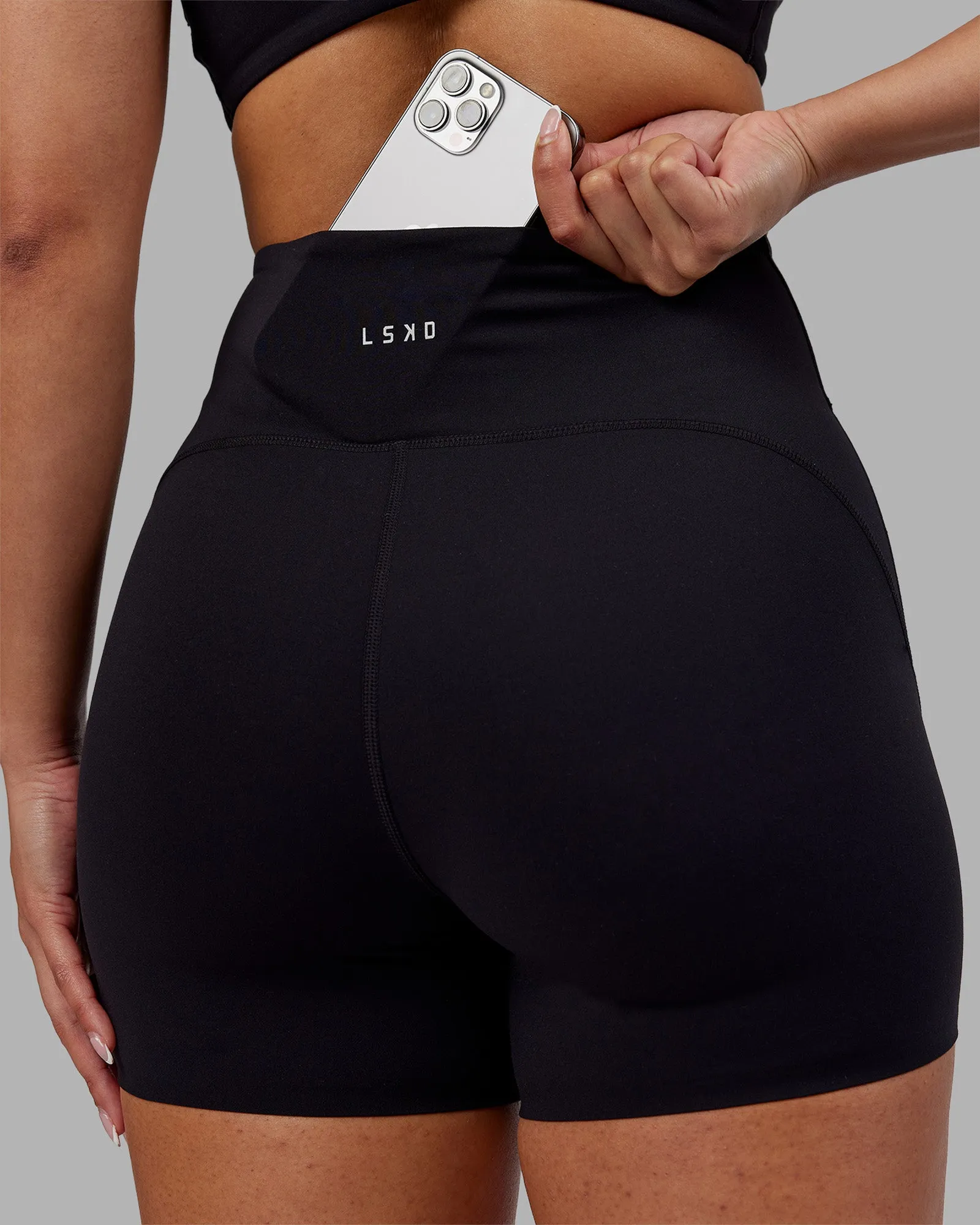 Rhythm Elixir Ultra High-Rise 4" Short - Black sold by LSKD product image thumbnail 5