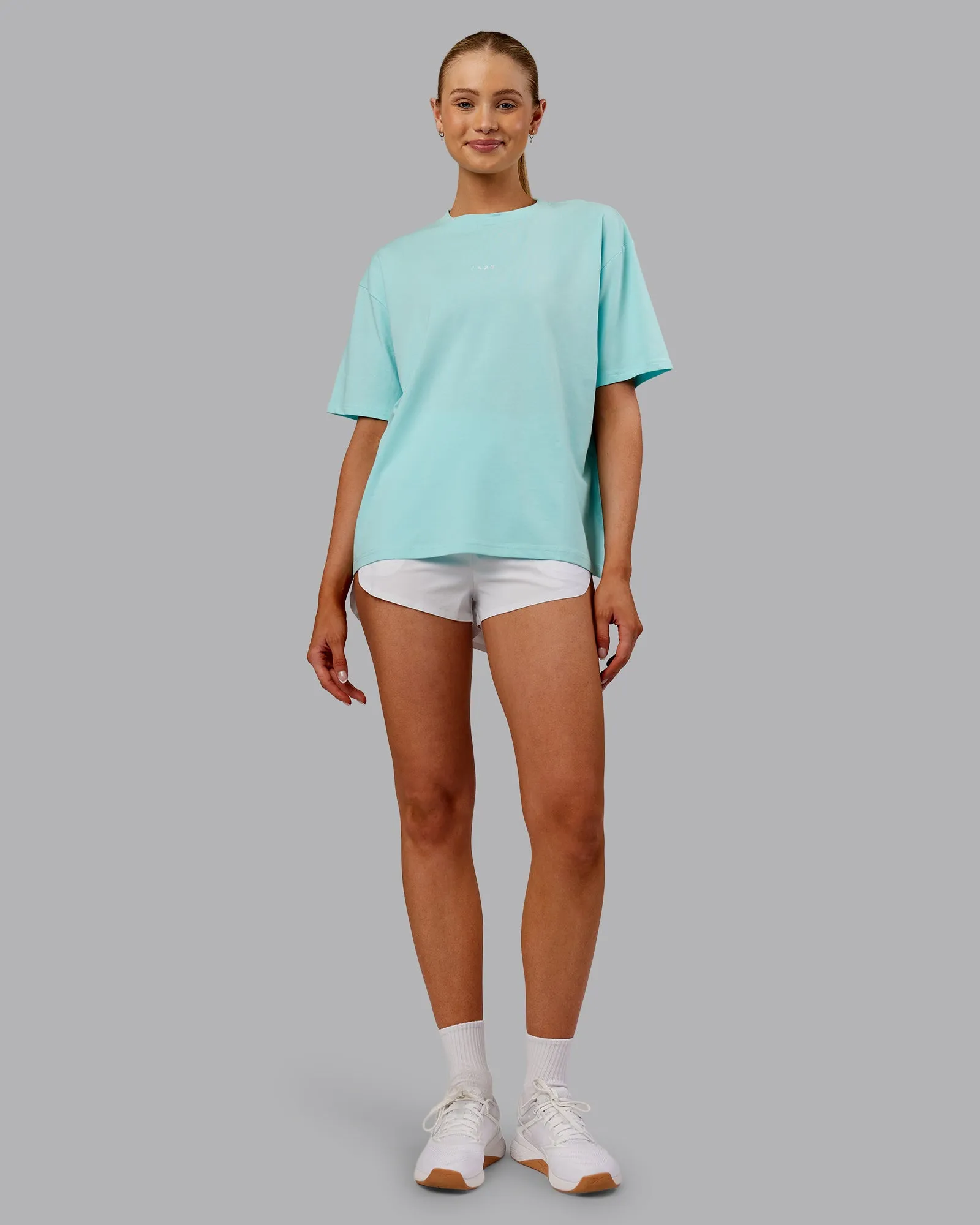 Go-To FLXCotton Oversized Tee - Island Paradise-White sold by LSKD