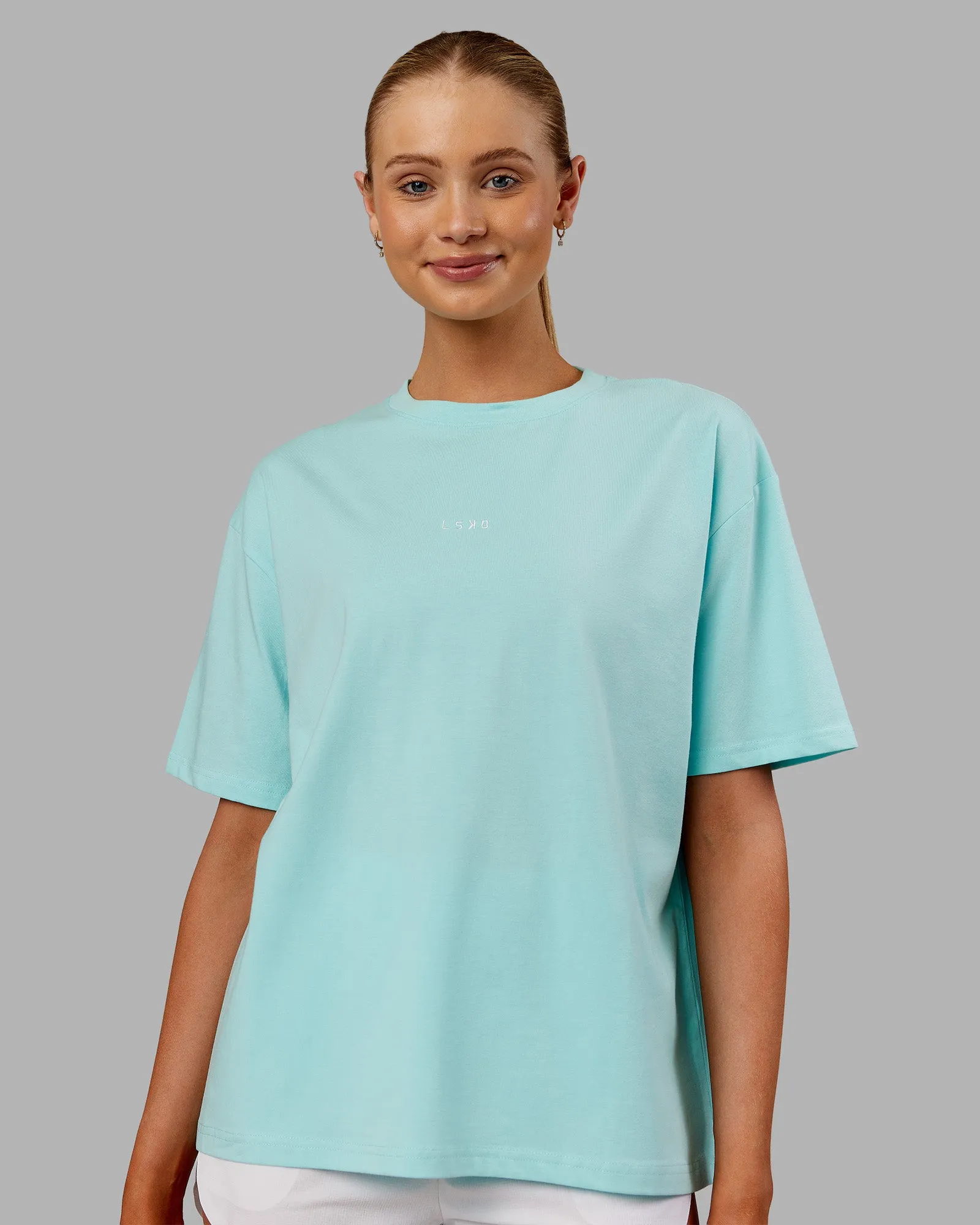 Go-To FLXCotton Oversized Tee - Island Paradise-White sold by LSKD product image thumbnail 2