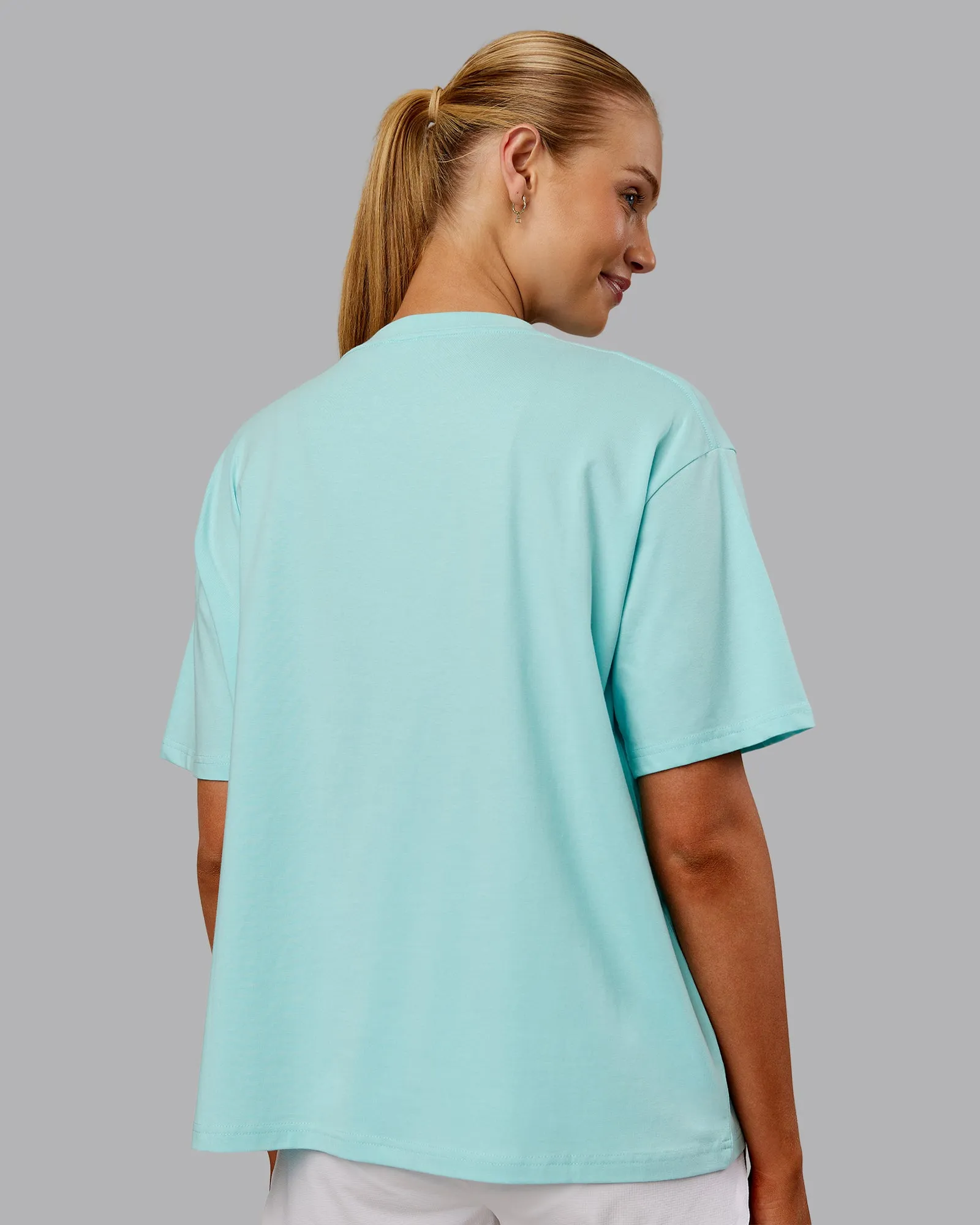 Go-To FLXCotton Oversized Tee - Island Paradise-White sold by LSKD product image thumbnail 4
