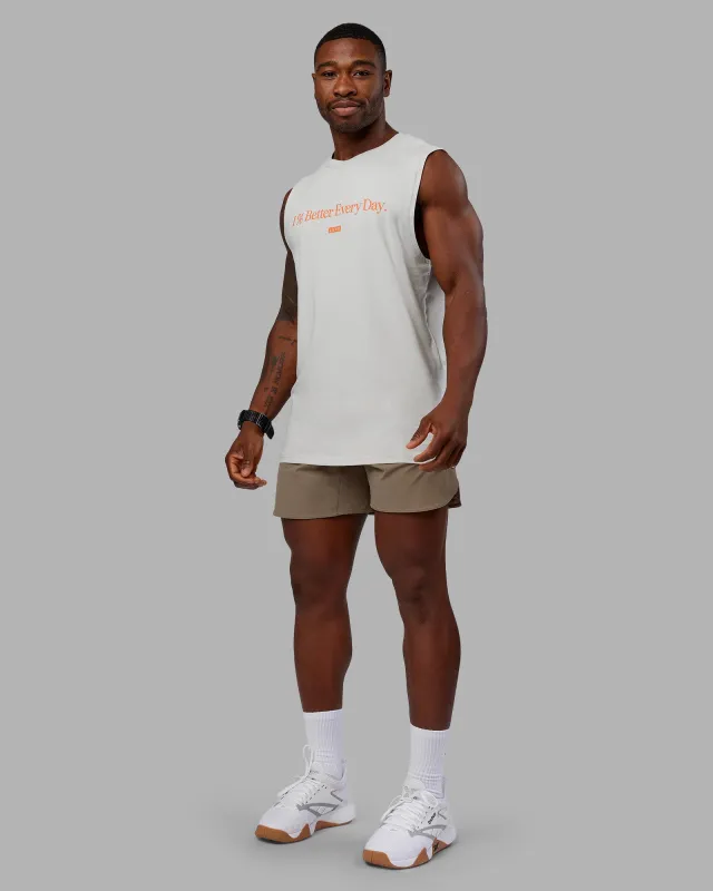 1% Better FLXCotton Training Fit Tank - Digital Mist-Ultra Orange sold by LSKD