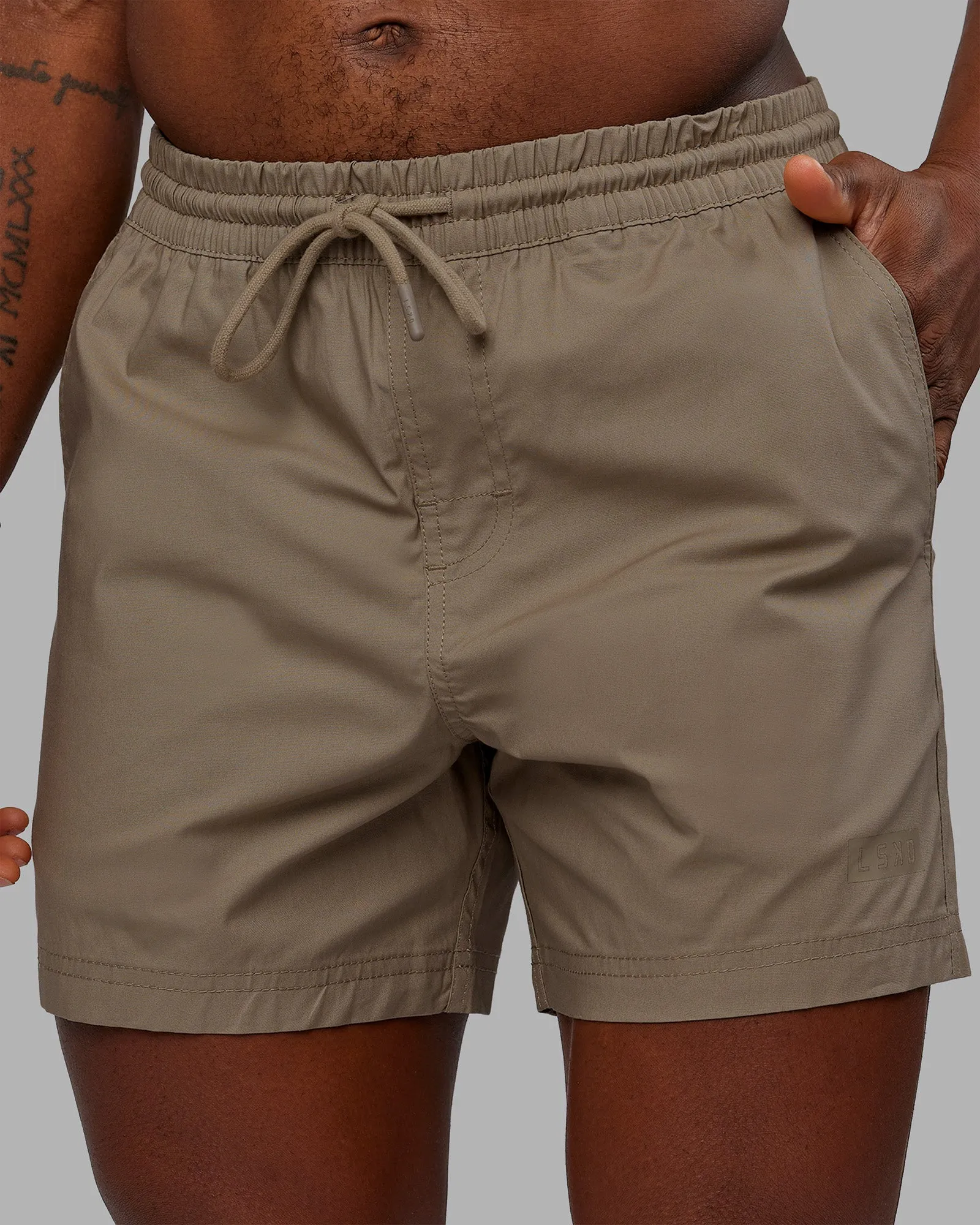 Daily 5" Short - Greige sold by LSKD product image thumbnail 3