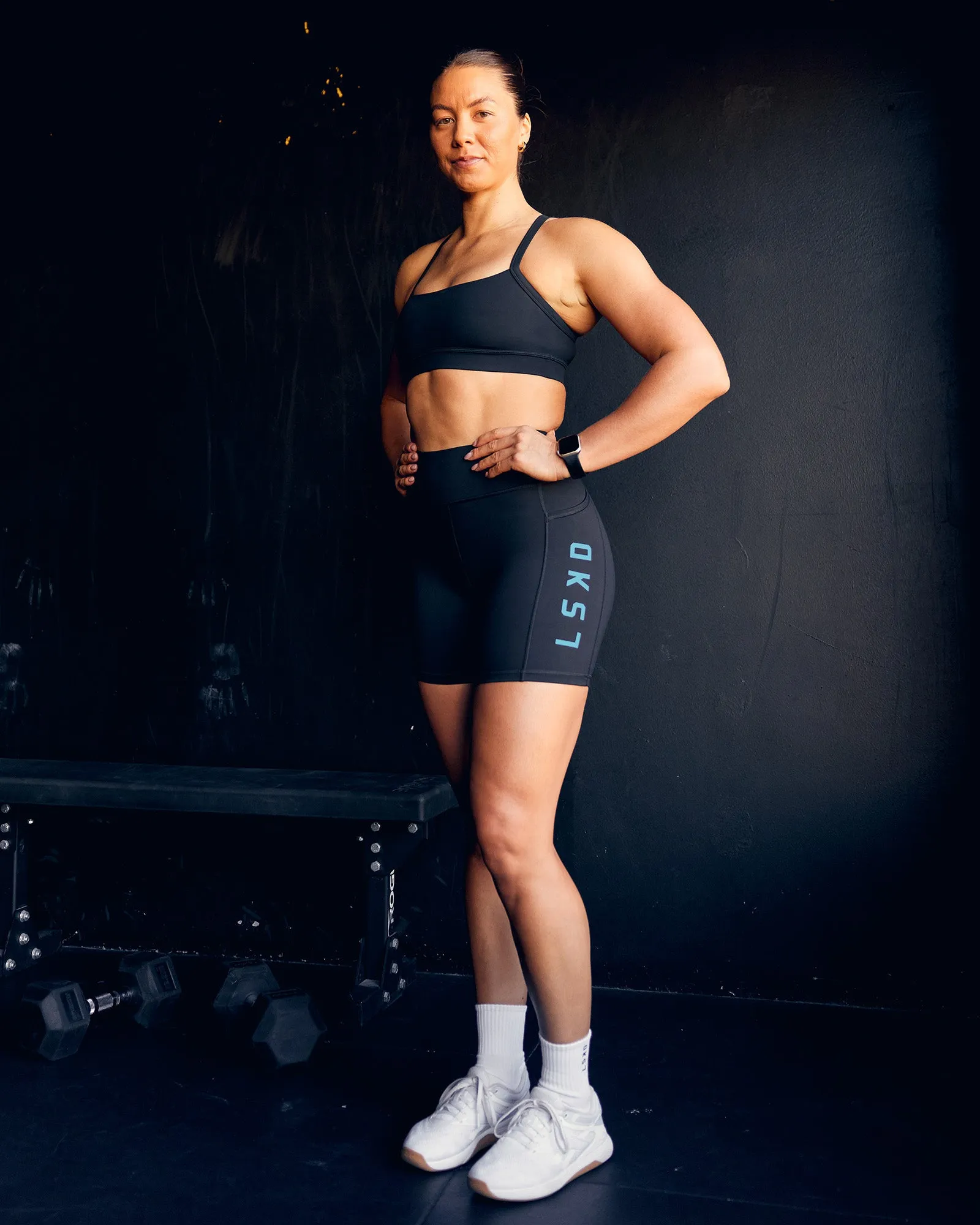 Rep Ultra High-Rise 6" Short Pockets - Black-Blue Atoll sold by LSKD product image thumbnail 2