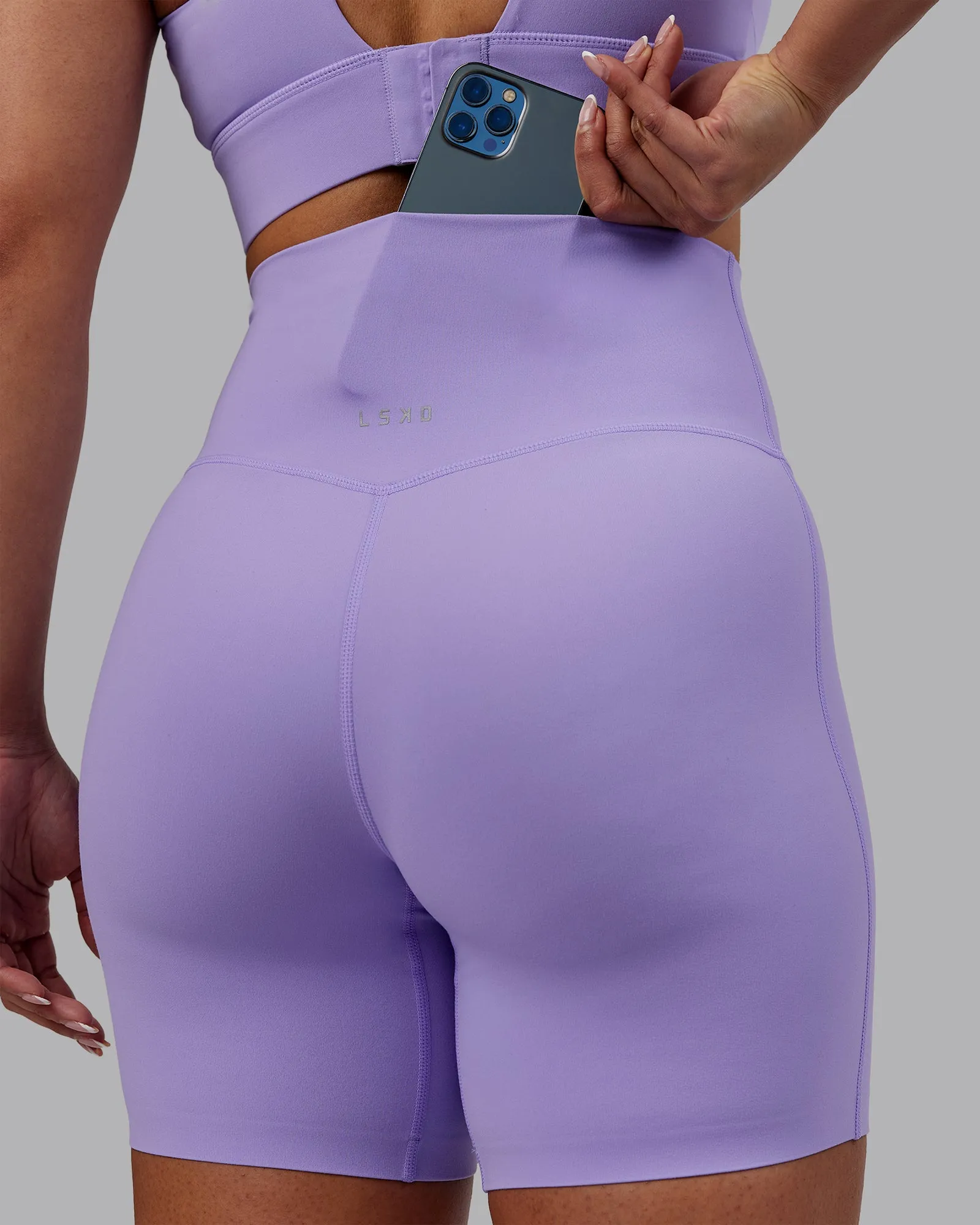 Elixir Ultra High-Rise 6" Short - Violet Ray sold by LSKD product image thumbnail 3