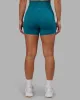 Elixir Ultra High-Rise 4" Short - Blue Coral sold by LSKD