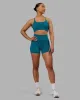 Elixir Ultra High-Rise 4" Short - Blue Coral sold by LSKD