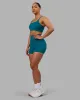 Elixir Ultra High-Rise 4" Short - Blue Coral sold by LSKD