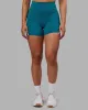 Elixir Ultra High-Rise 4" Short - Blue Coral sold by LSKD