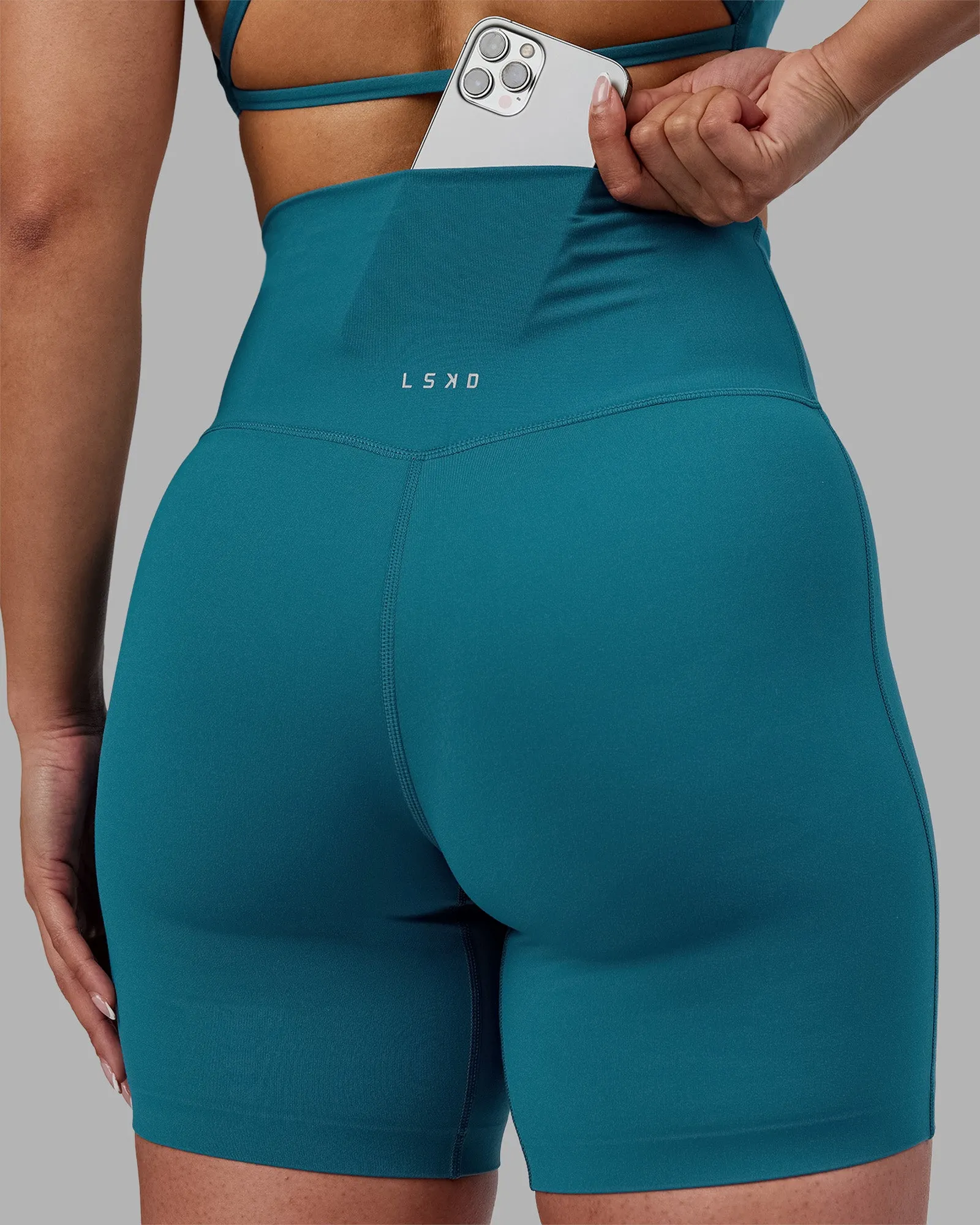 Elixir Ultra High-Rise 6" Short - Blue Coral sold by LSKD product image thumbnail 4