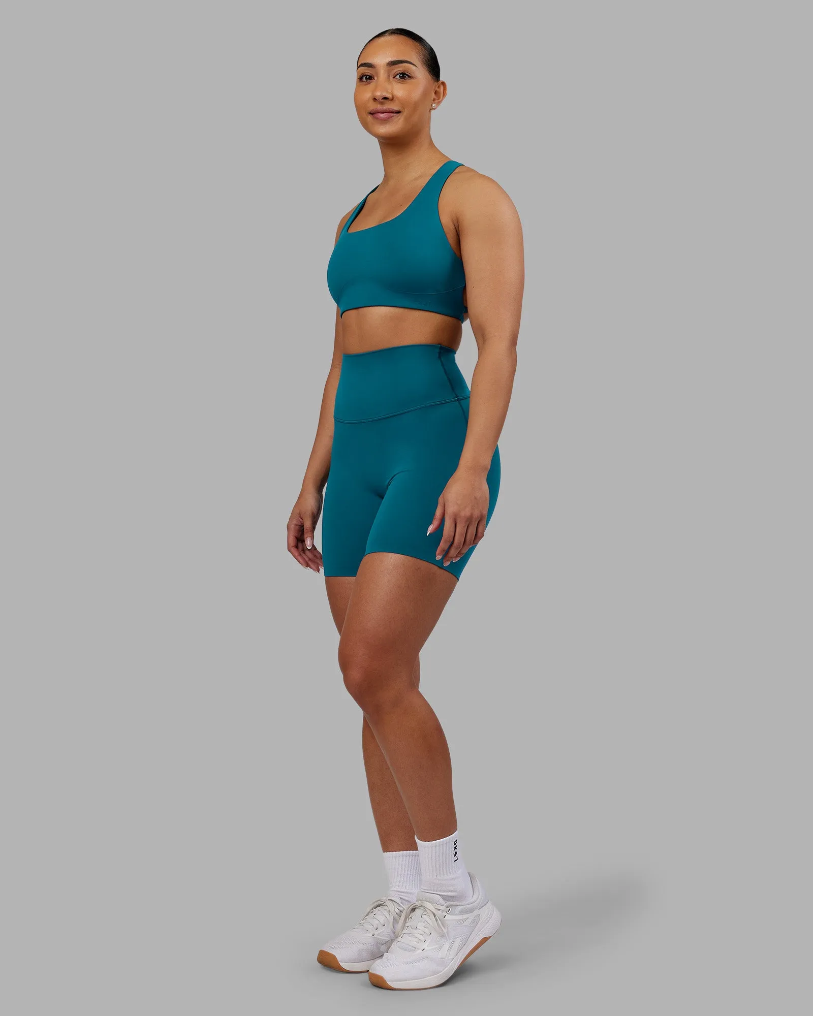 Elixir Ultra High-Rise 6" Short - Blue Coral sold by LSKD product image thumbnail 5