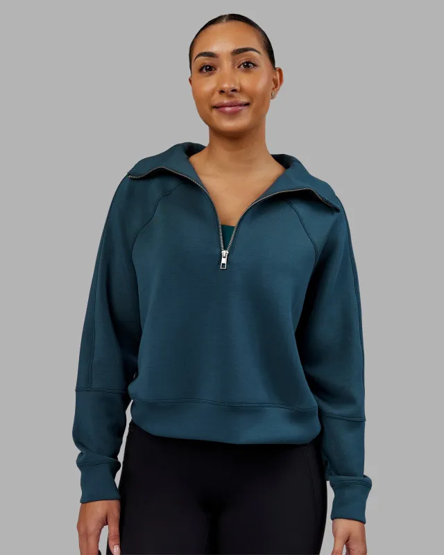 Elevate SoftTouch 1/2 Zip Sweater - Deep Sea sold by LSKD