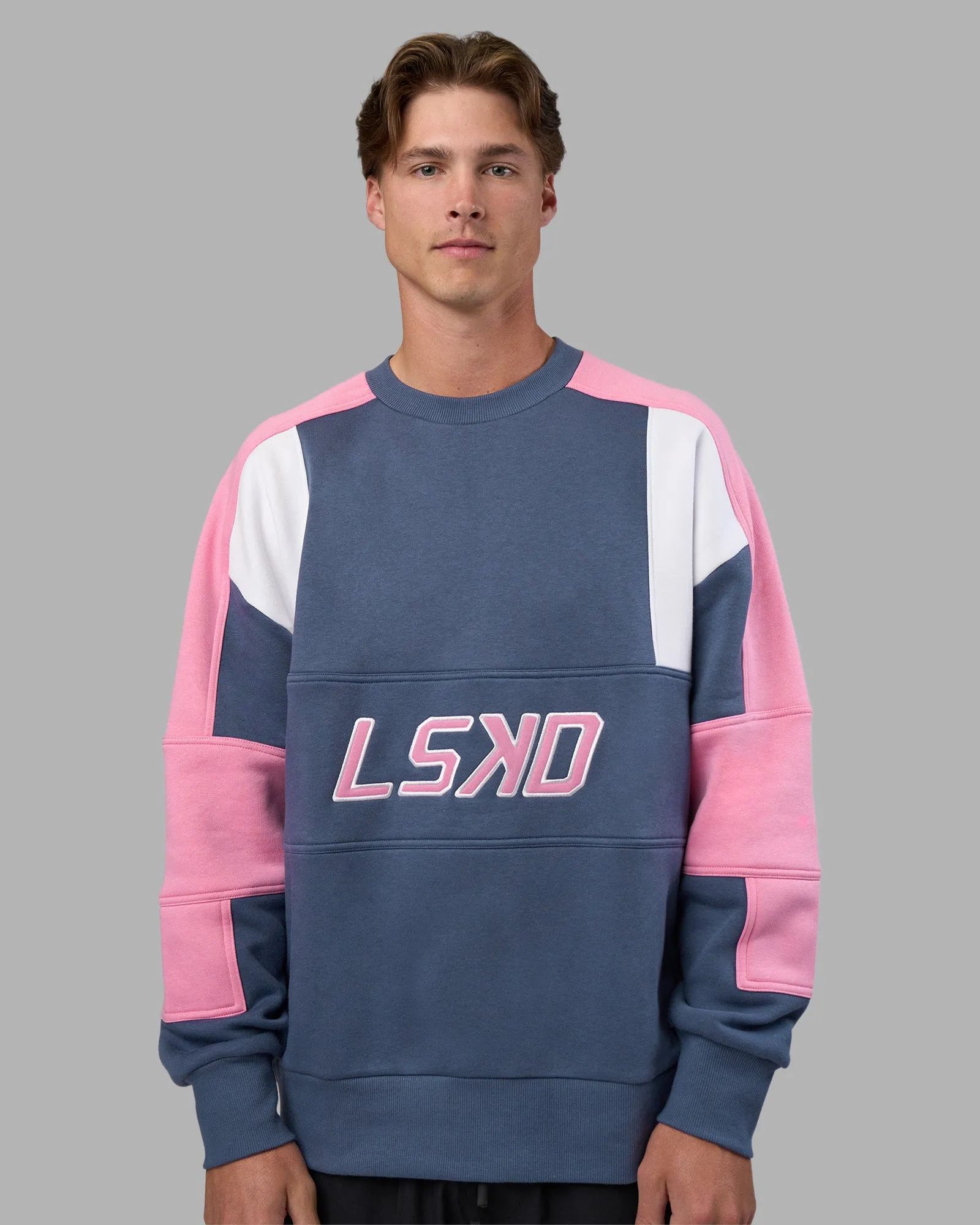 Slam Sweater Oversize - Night Shadow-Rosebloom sold by LSKD product image thumbnail 2