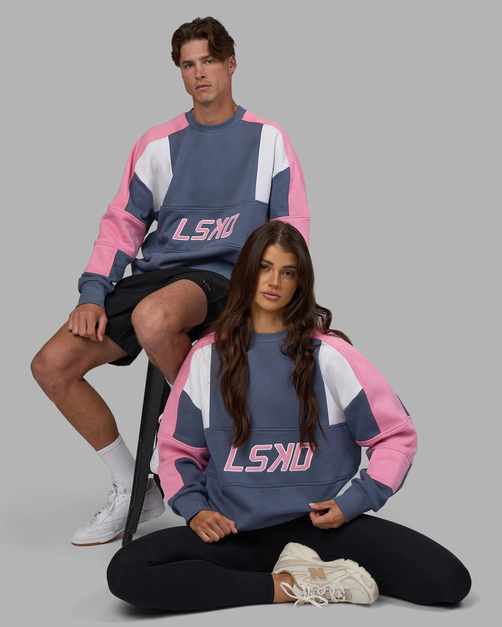 Slam Sweater Oversize - Night Shadow-Rosebloom sold by LSKD