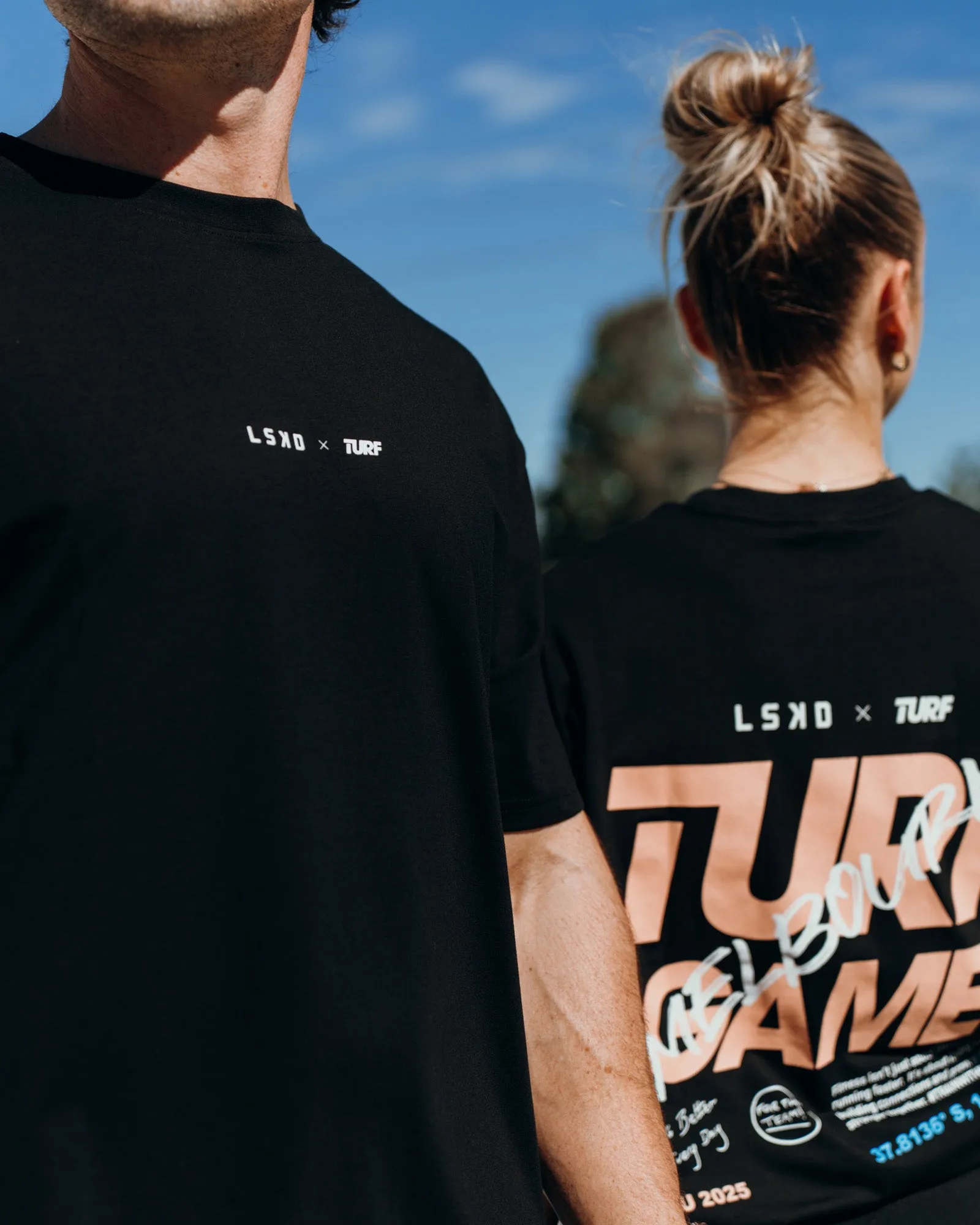 Turf Games Melbourne FLXCotton Oversize Tee - Black sold by LSKD product image thumbnail 4