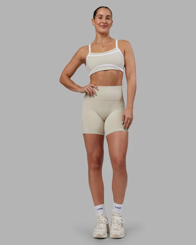 Abs Fusion High-Rise 6" Short Pockets - Shale Beige sold by LSKD