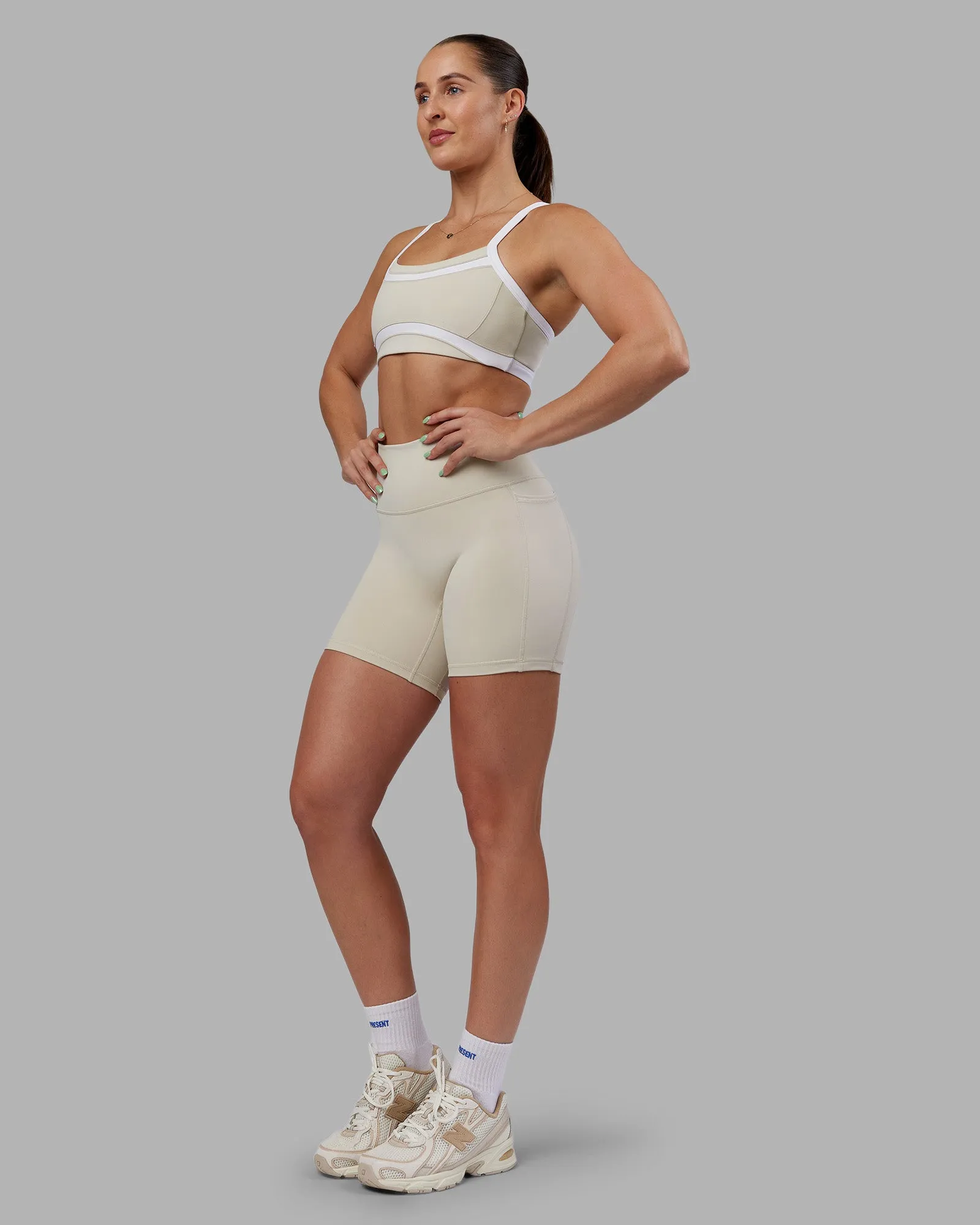 Abs Fusion High-Rise 6" Short Pockets - Shale Beige sold by LSKD product image thumbnail 5