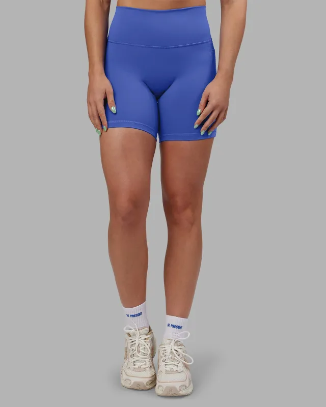 Abs Fusion High-Rise 6" Short Pockets - Power Cobalt sold by LSKD