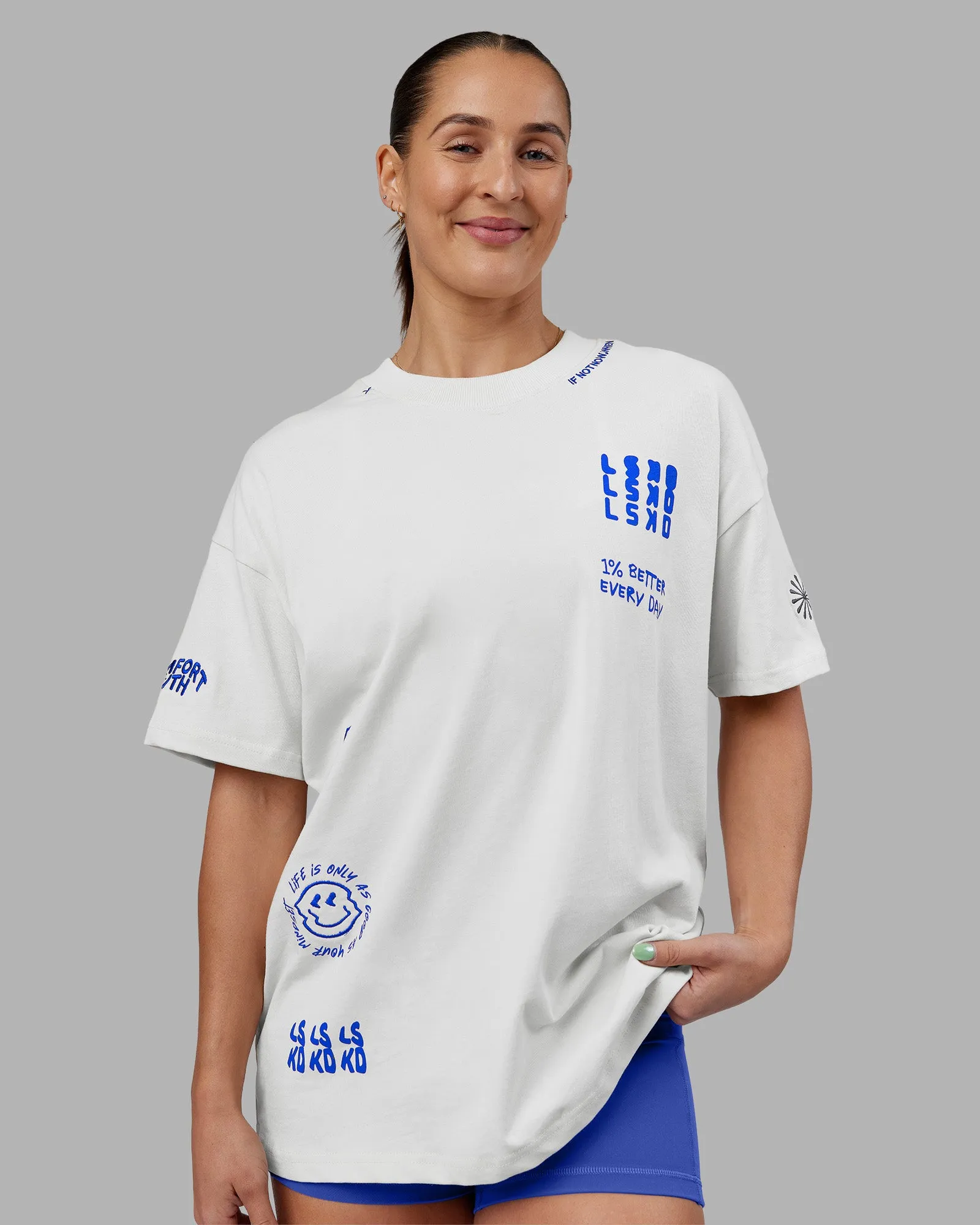 Abs If Not Now When Heavyweight Oversized Tee - Vaporous Gray sold by LSKD product image thumbnail 2