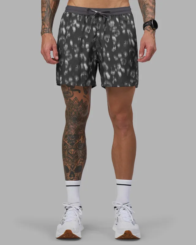 Pace 5" Lined Running Short - Markings Dark Storm Print sold by LSKD