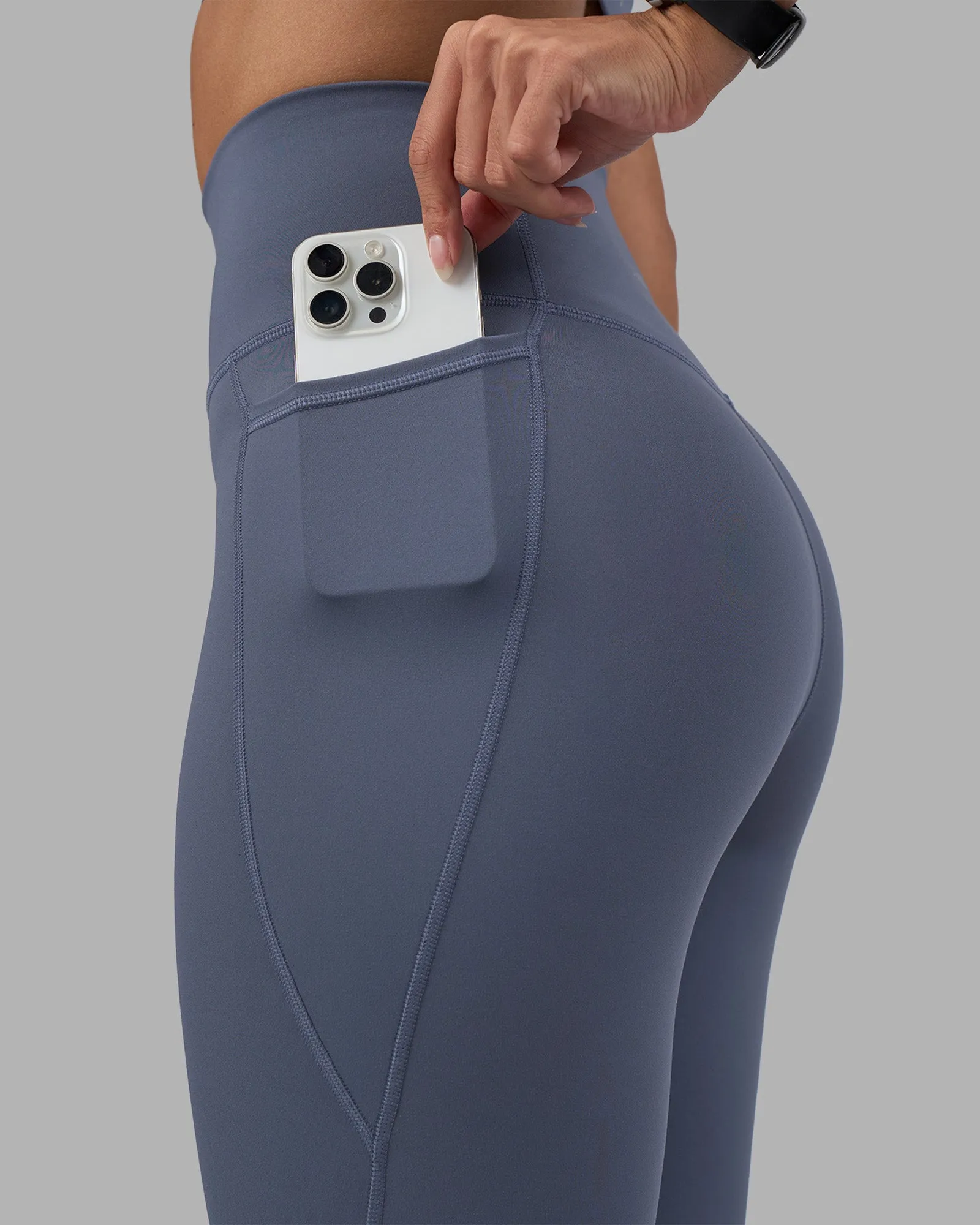 Fusion Ultra High-Rise 9" Short Pockets - Night Shadow sold by LSKD product image thumbnail 3