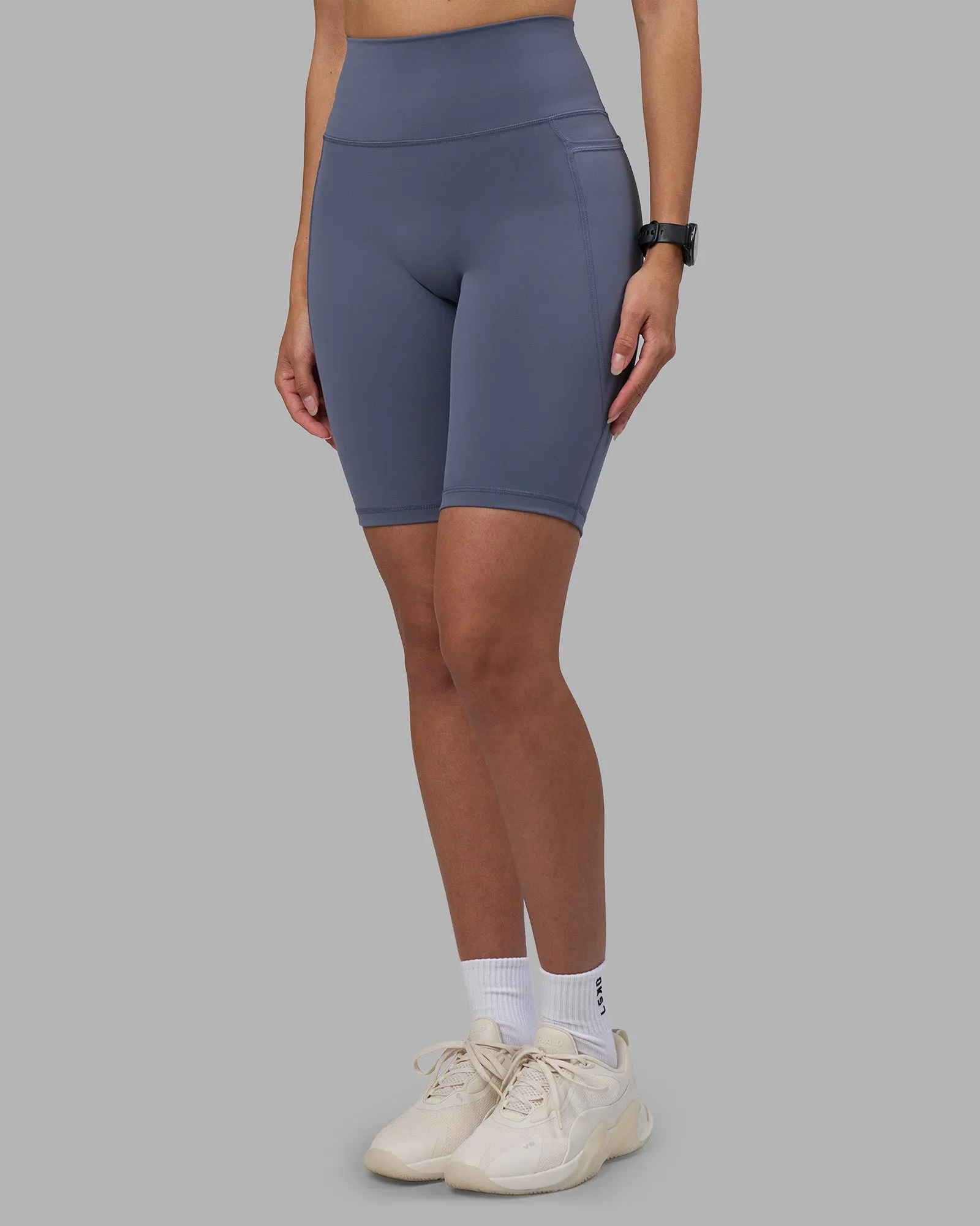 Fusion Ultra High-Rise 9" Short Pockets - Night Shadow sold by LSKD