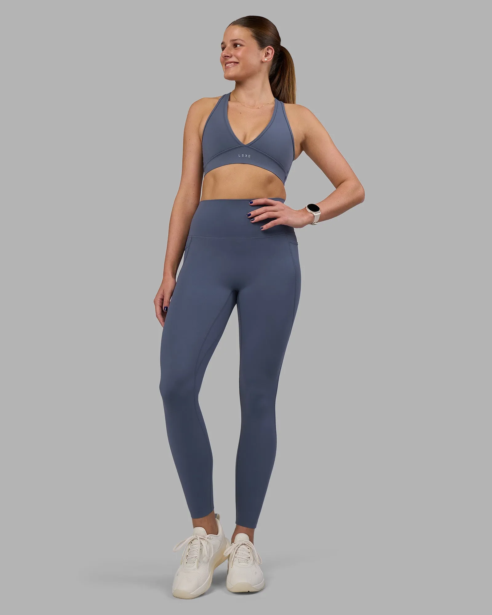 Elixir Ultra High-Rise Full Length Legging Pockets - Night Shadow sold by LSKD product image thumbnail 3
