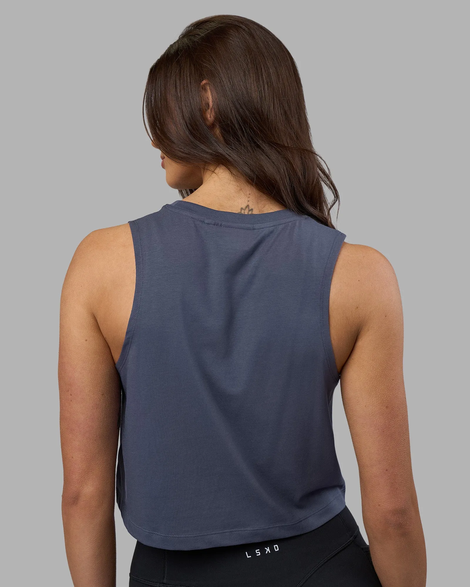 Go-To FLXCotton Tank - Night Shadow-White sold by LSKD product image thumbnail 3