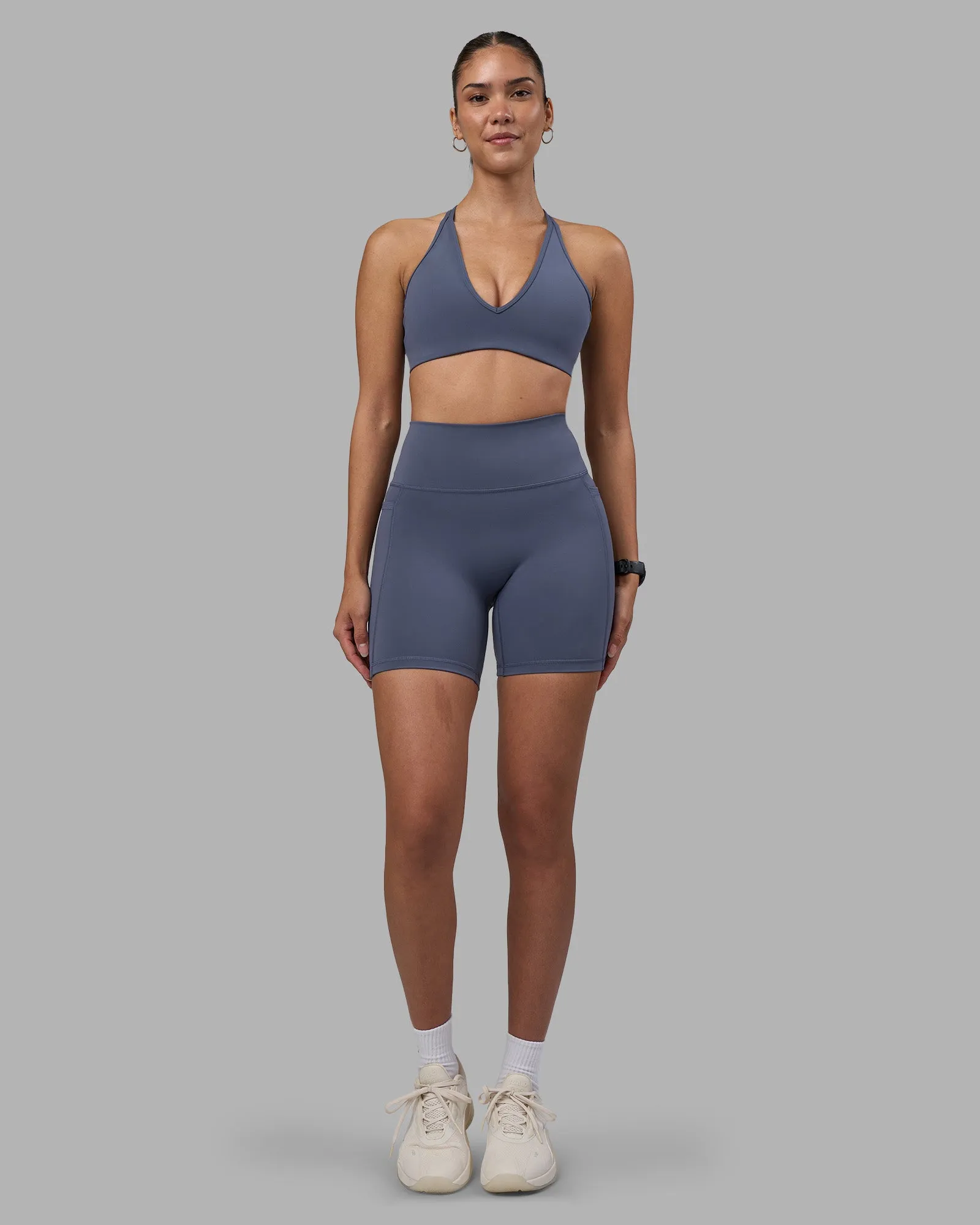 Fusion Ultra High-Rise 6" Short Pockets - Night Shadow sold by LSKD product image thumbnail 5