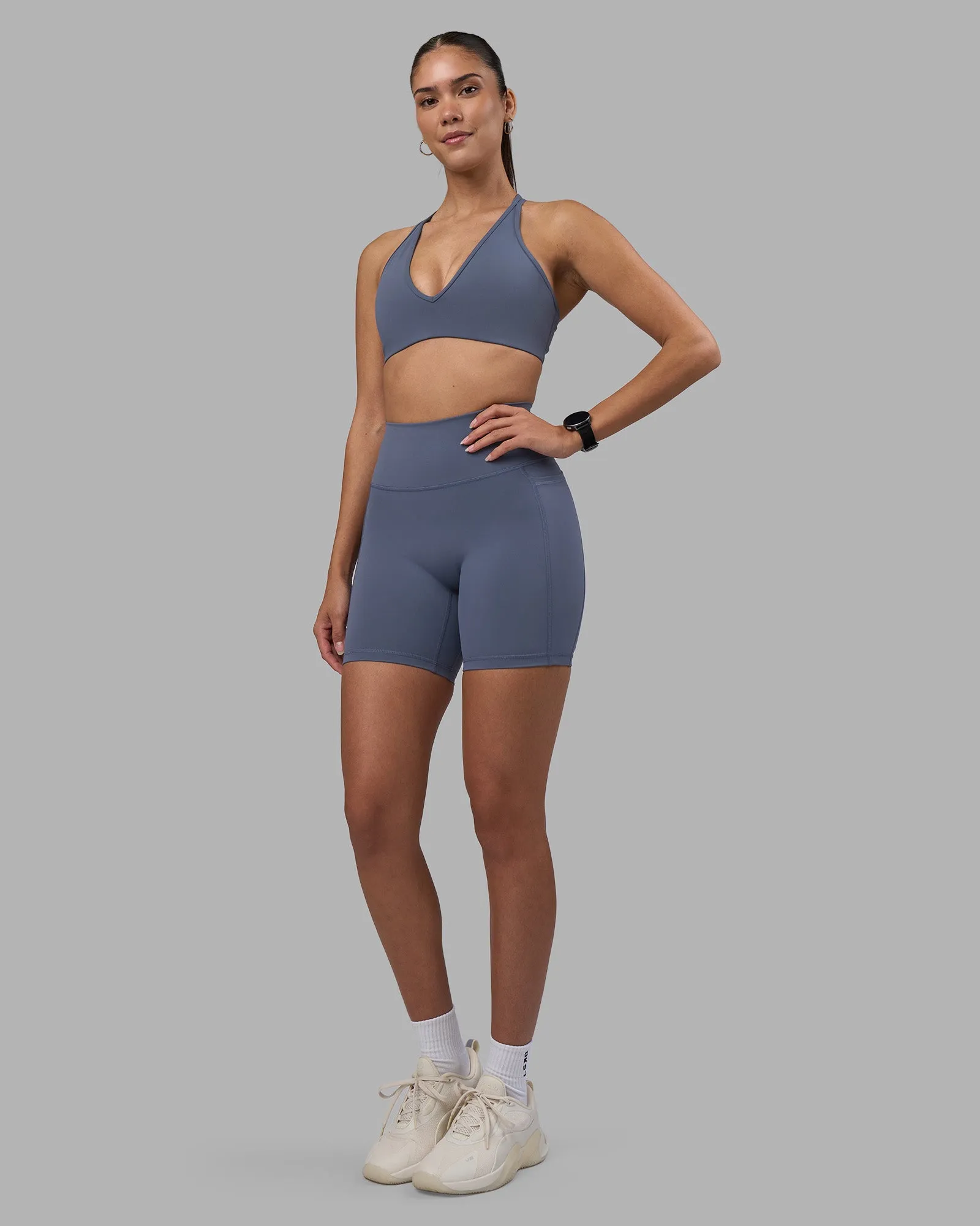 Fusion Ultra High-Rise 6" Short Pockets - Night Shadow sold by LSKD product image thumbnail 2