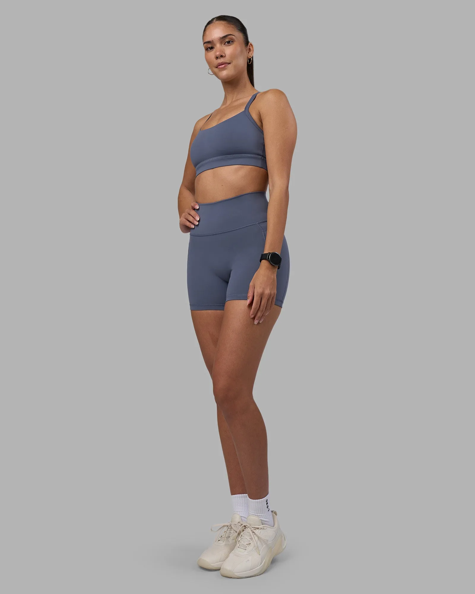 Fusion Ultra High-Rise 4" Short Pockets - Night Shadow sold by LSKD product image thumbnail 5