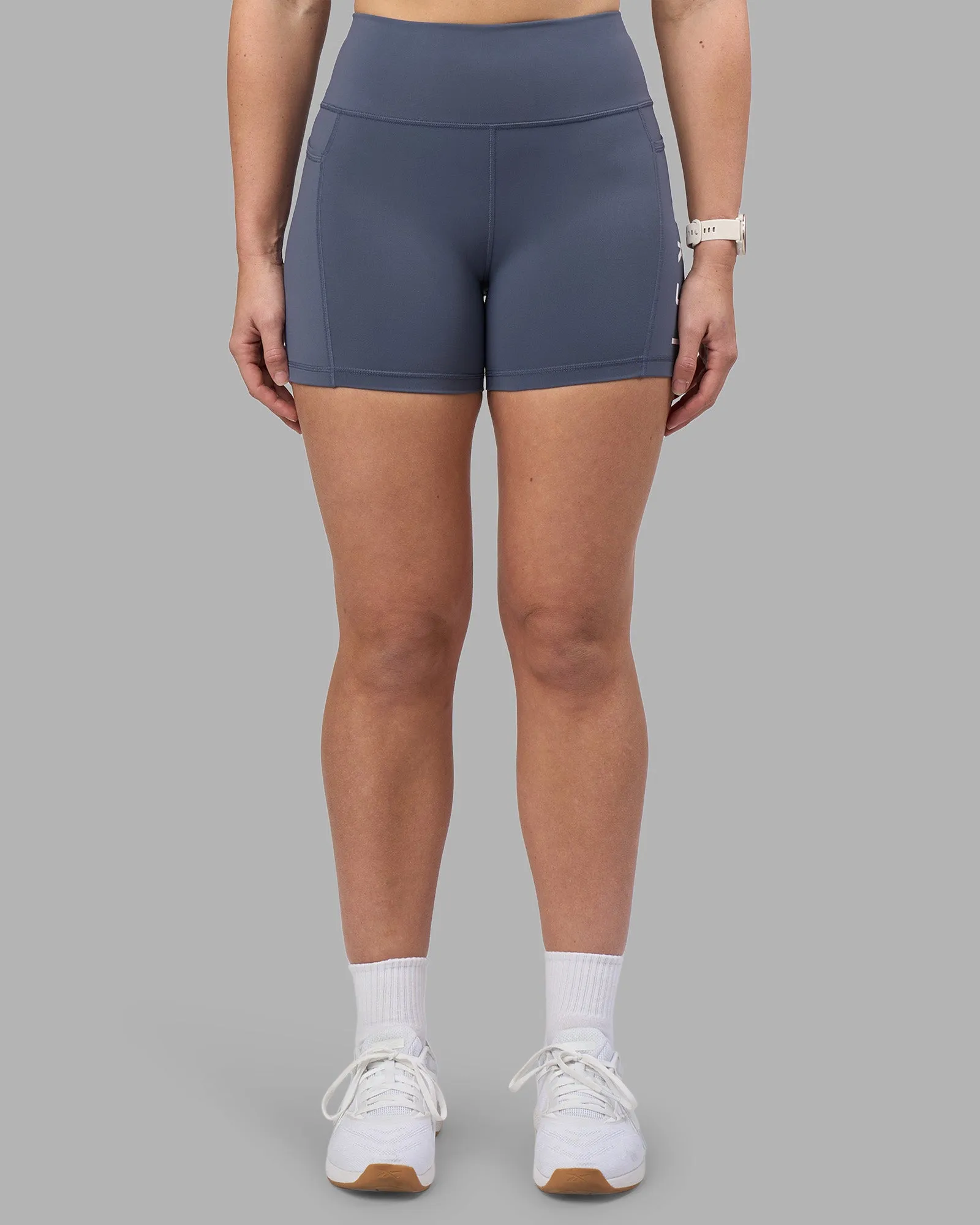 Rep Ultra High-Rise 4" Short Pockets - Night Shadow-White sold by LSKD product image thumbnail 3