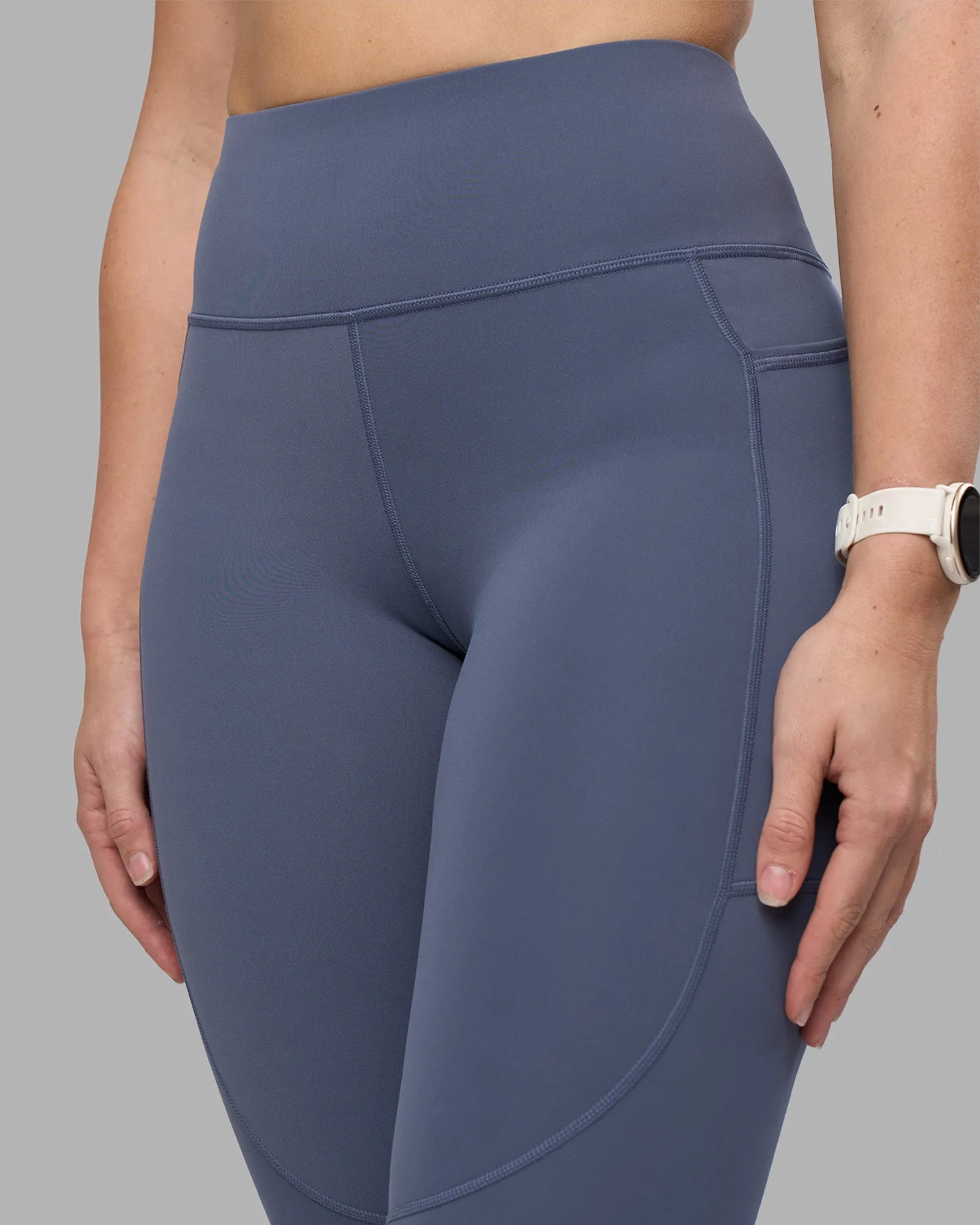 Rep Ultra High-Rise 7/8 Legging Pockets - Night Shadow-White sold by LSKD product image thumbnail 3