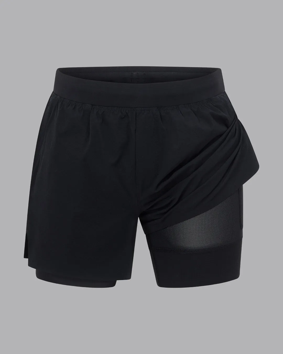 Hybrid Lined 5" Short - Black-Reflective sold by LSKD product image thumbnail 2